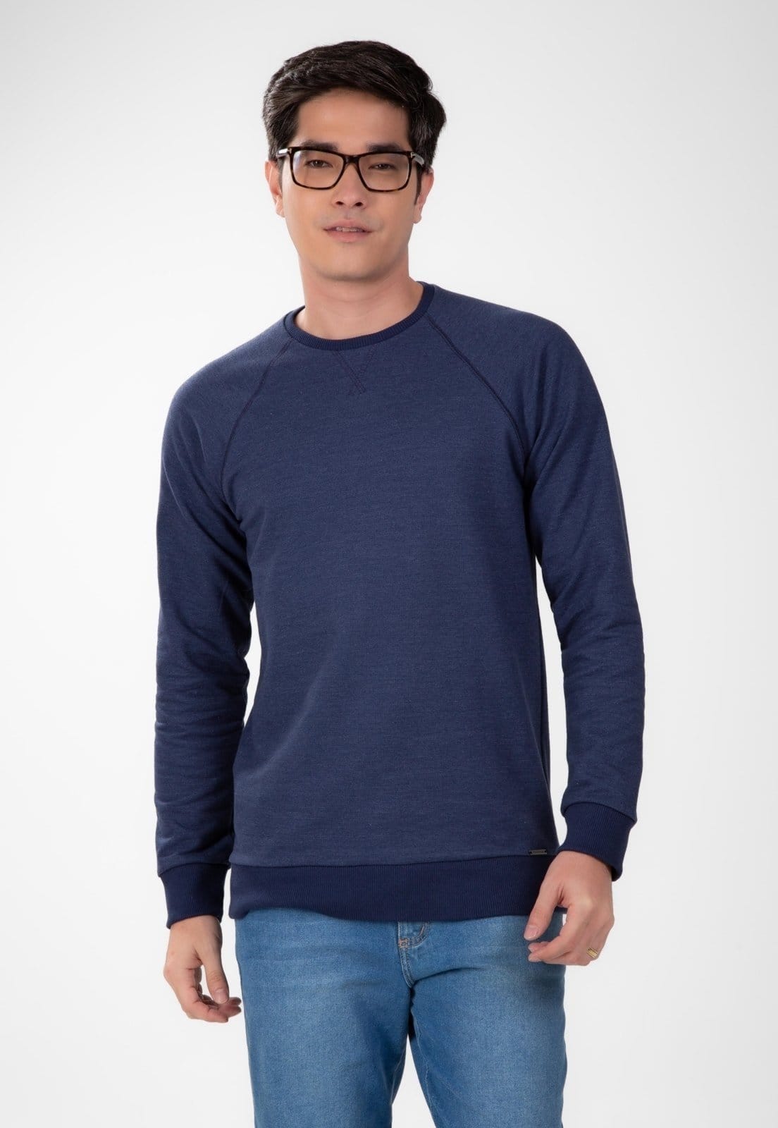 Vista 2 Blusão Traymon Manga Raglan Marinho Traymon azul marinho