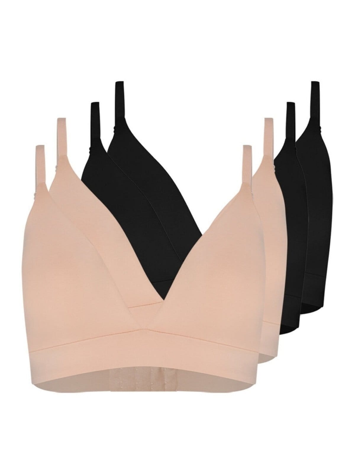 Vista principal Kit com 4 Sutiãs sem Aro com Bojo Removível Hope 274840 Hope bege