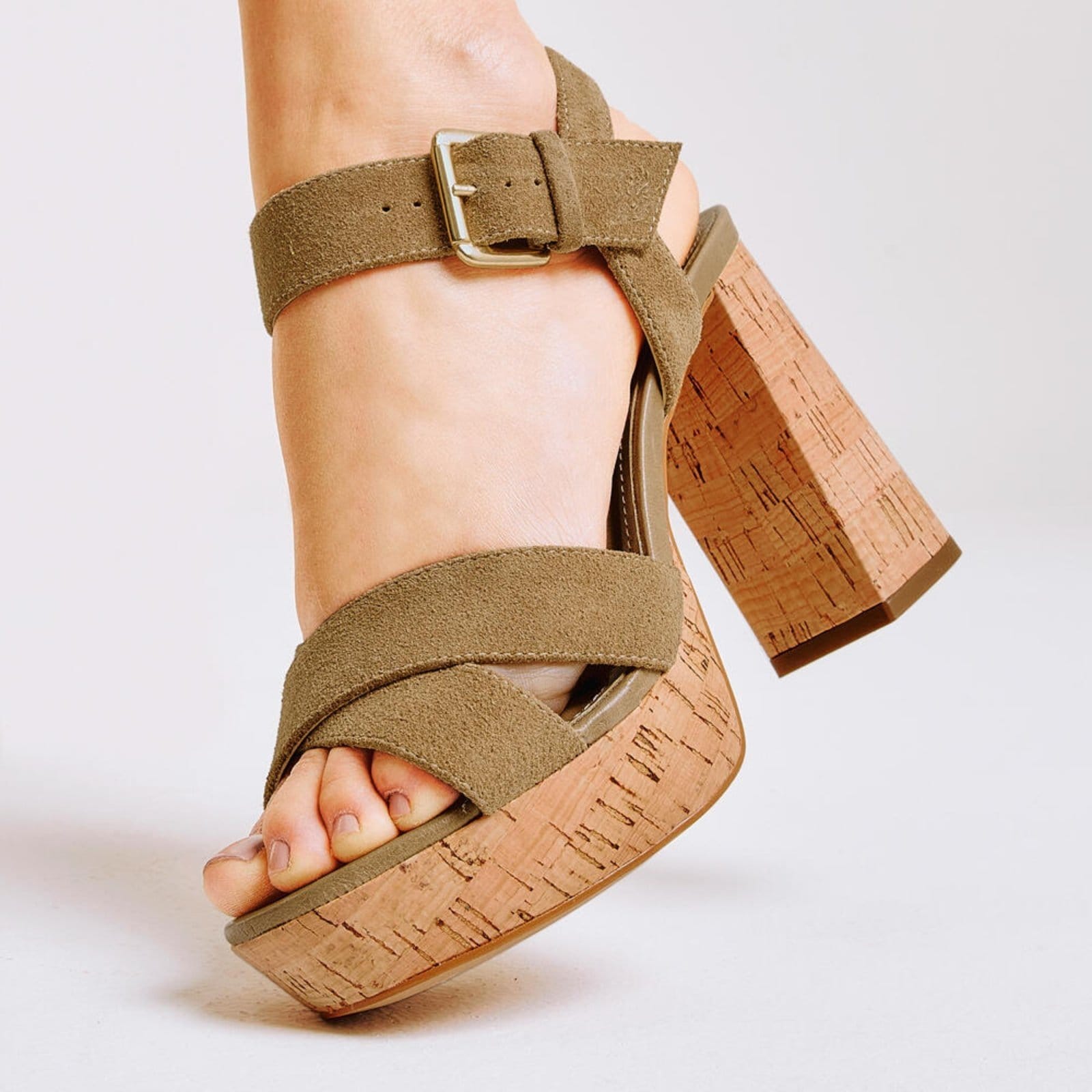 Vista 2 Sandália Couro Plataforma Cecconello 2809002-2 Cecconello nude