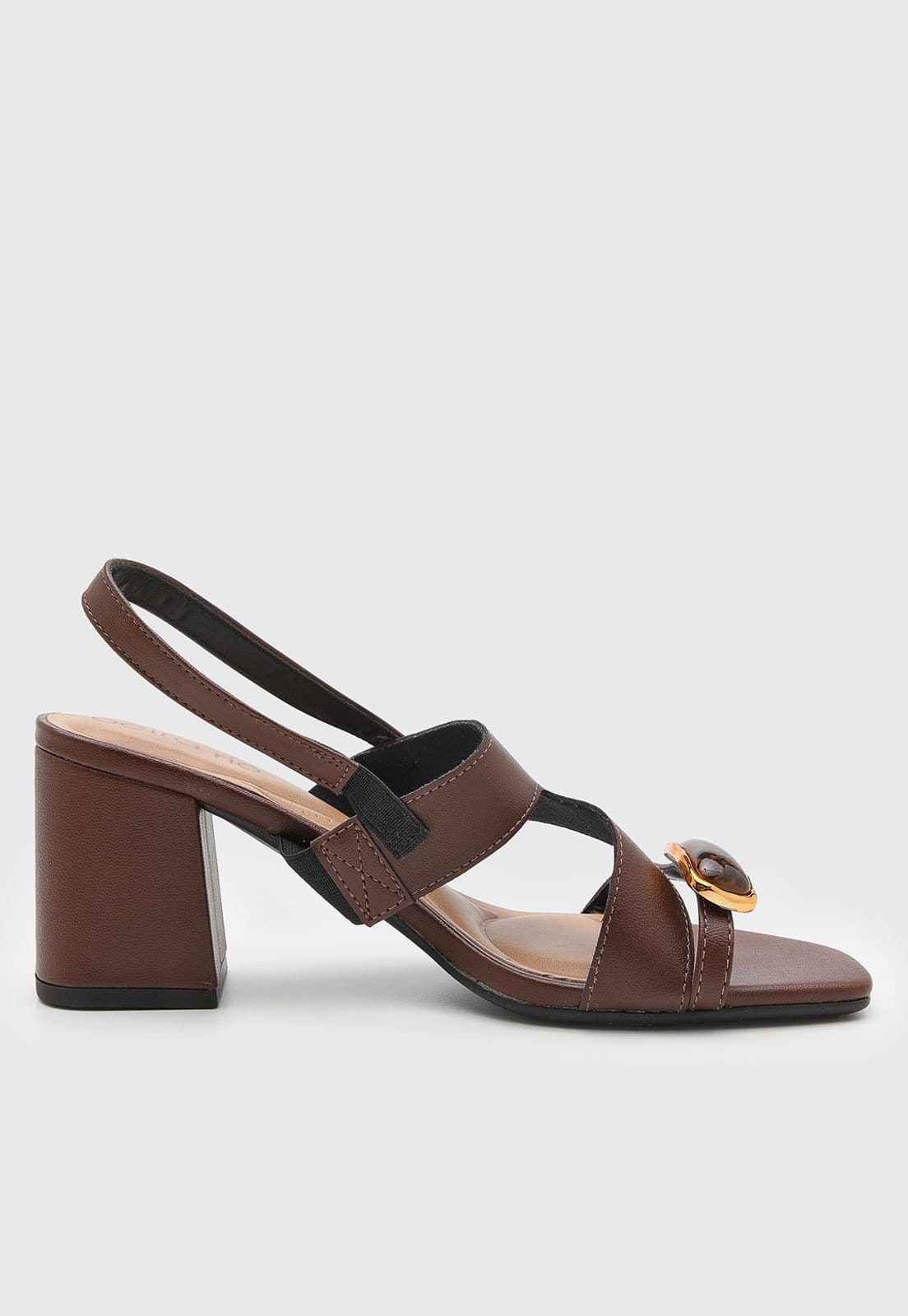 Vista 2 Sandália Feminina Beira Rio Ponta Quadrada BEIRA RIO marrom