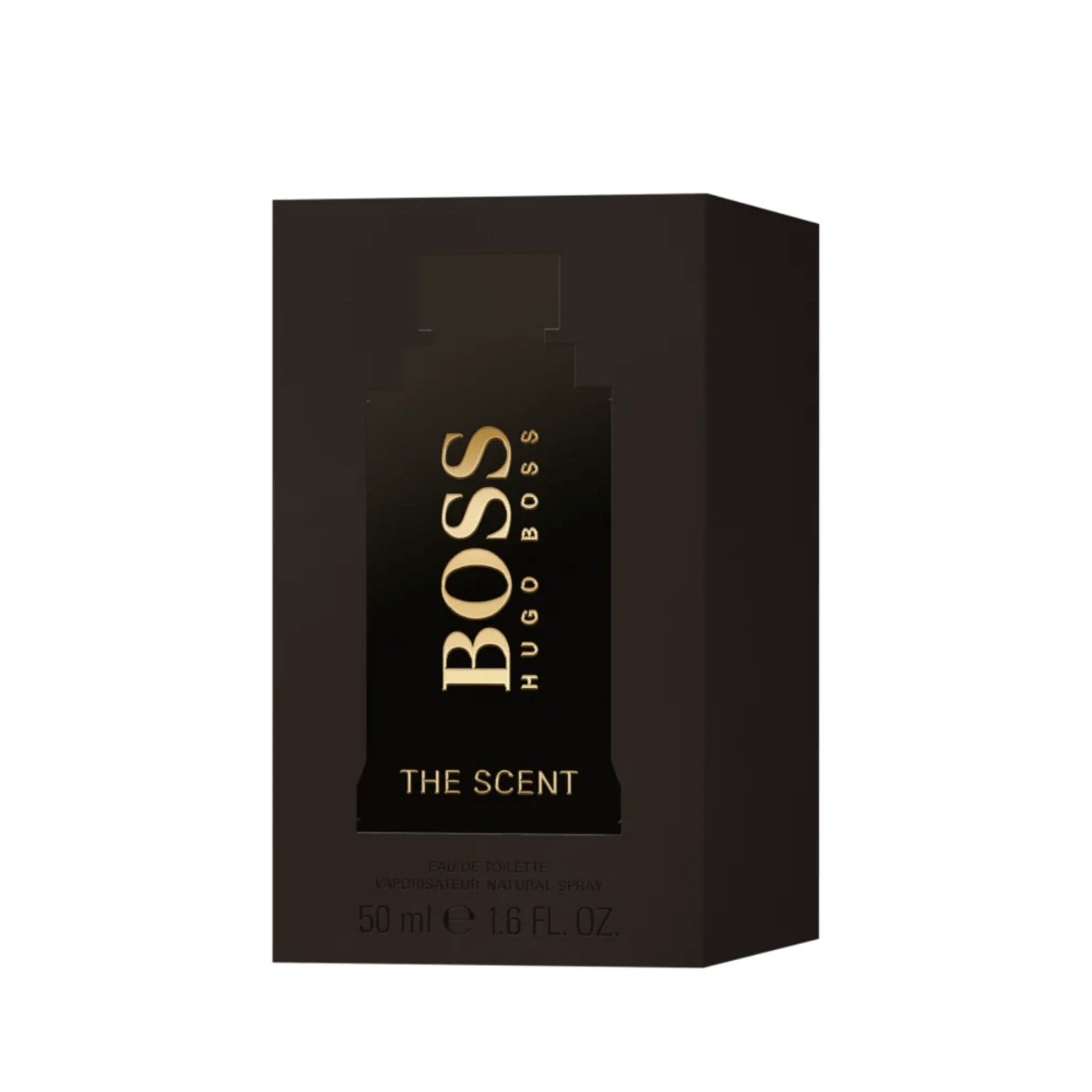 Vista 2 Boss The Scent Hugo Boss Edt - Perfume Masc Hugo Boss dourado/preto