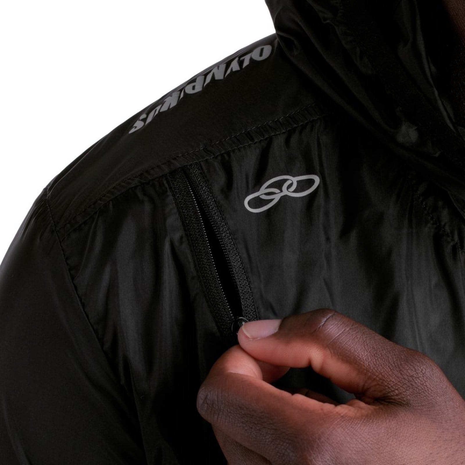 Vista 2 Jaqueta Corta-Vento Corre Olympikus Masculina GG OLYMPIKUS preto