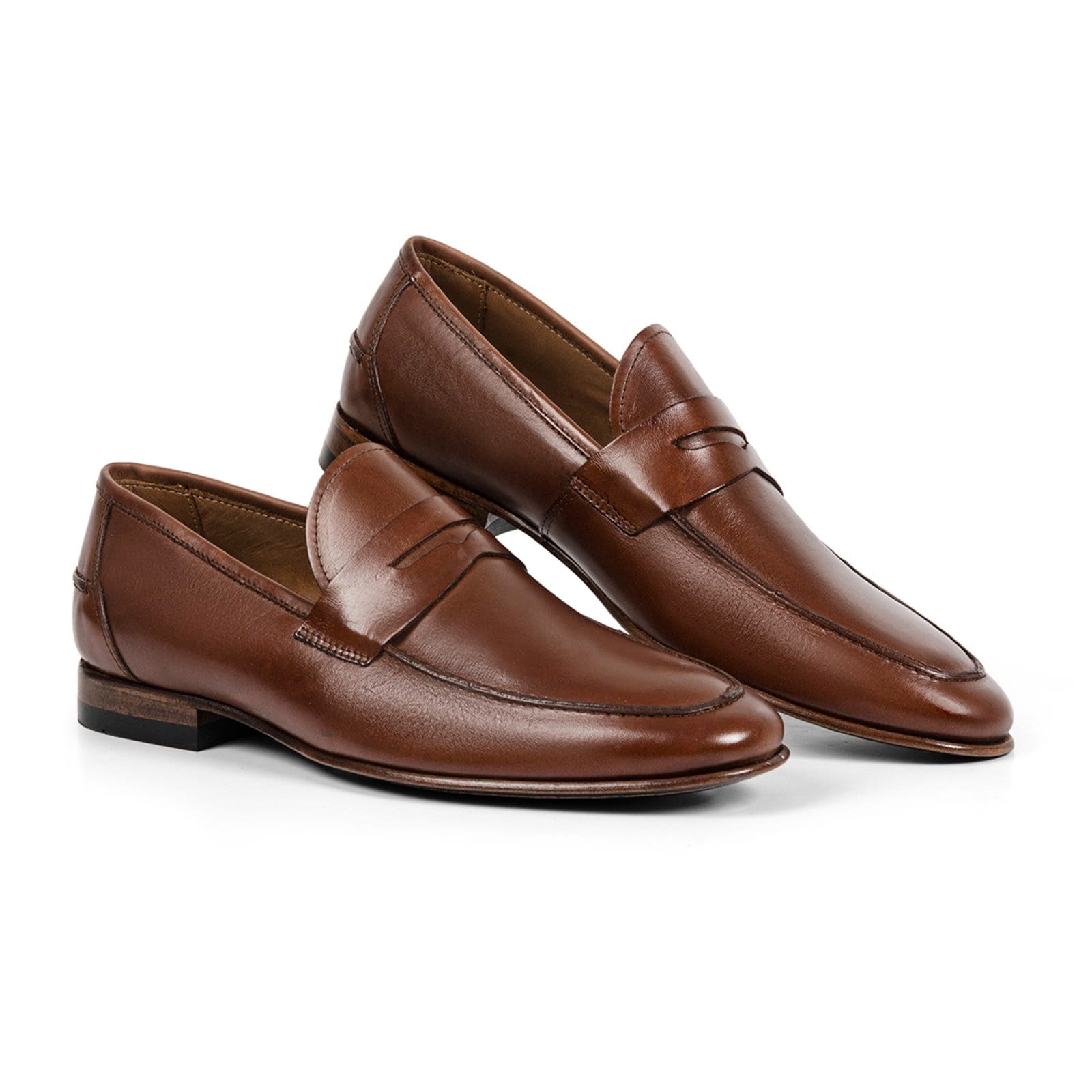 Sapato Masculino Veritimo Mocassim Social Sola De Couro Mocassim Gravata Oxford Leve Whisky