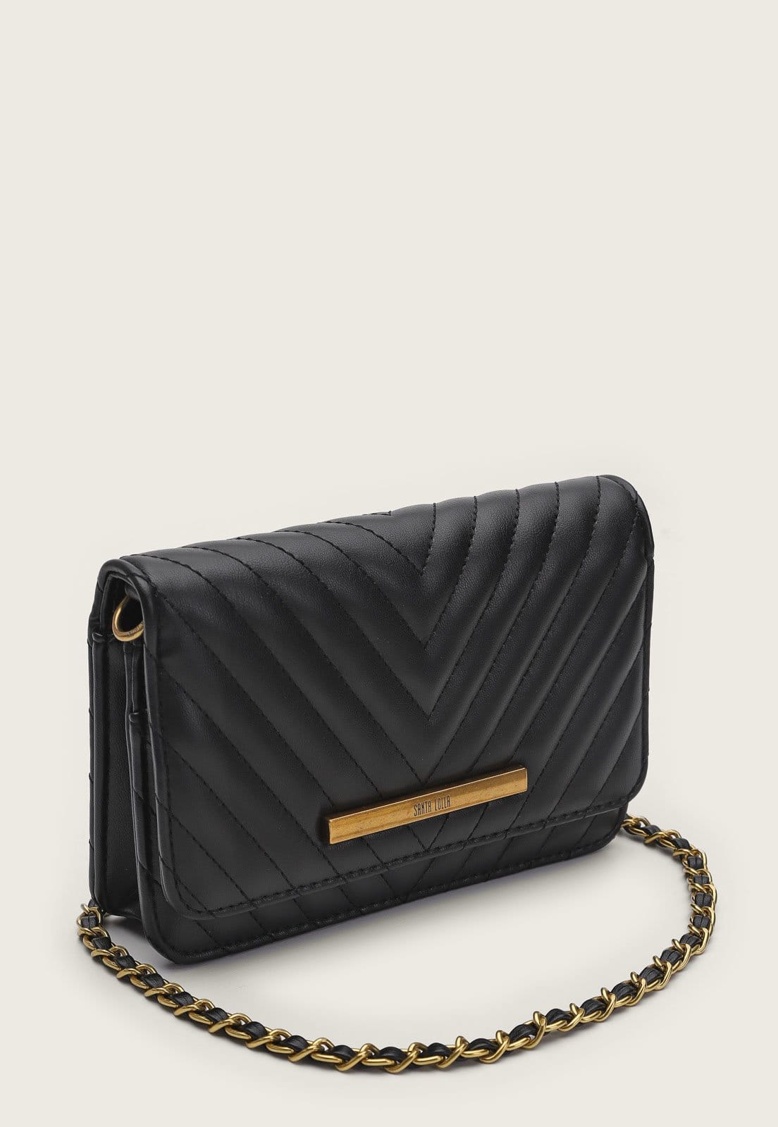 Vista 2 Bolsa Santa Lolla Matelassê Preta Santa Lolla preto