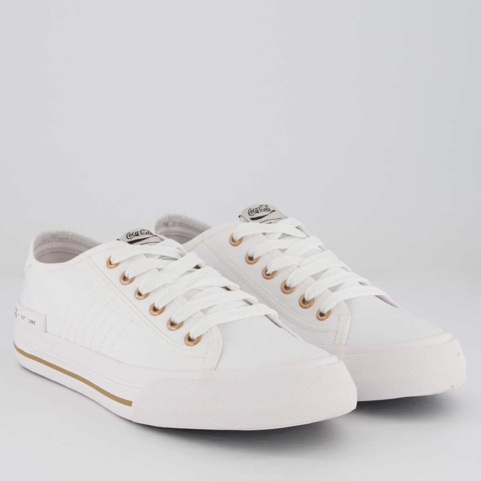 Vista 2 Tênis Coca Cola Verona Feminino Coca-Cola branco