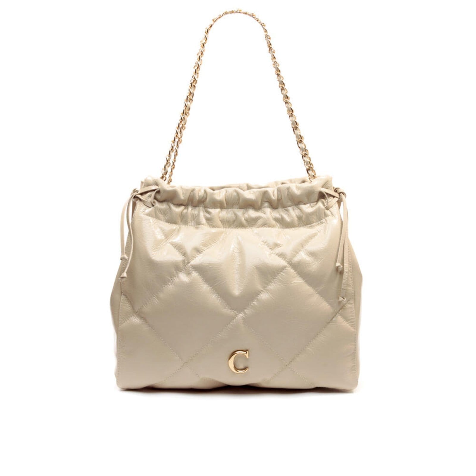 Bolsa Talia Couro Off White Cecconello C2927-5