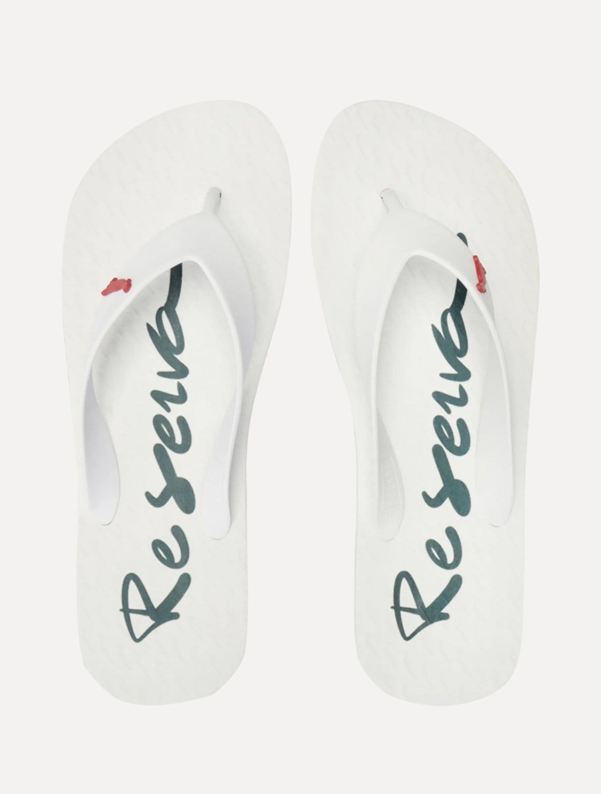 Vista principal Chinelo Reserva Masculino Mar Script Reserva branco