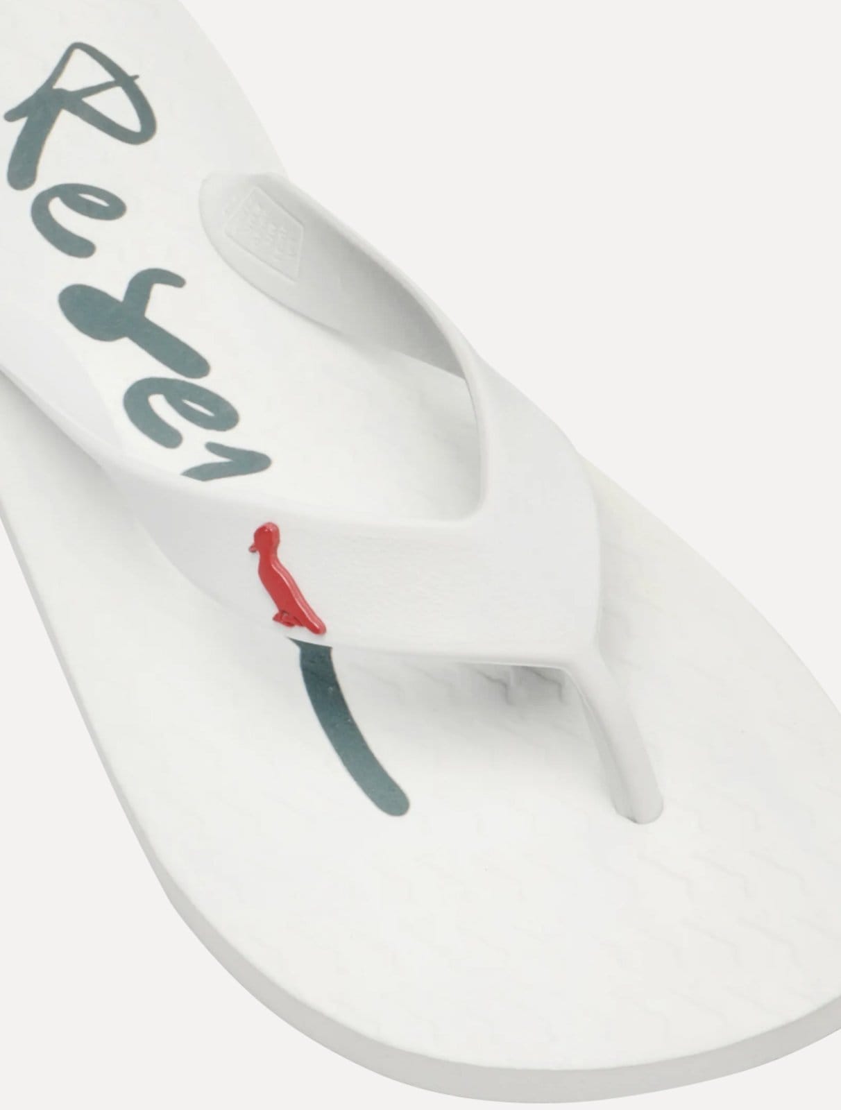 Vista 2 Chinelo Reserva Masculino Mar Script Reserva branco