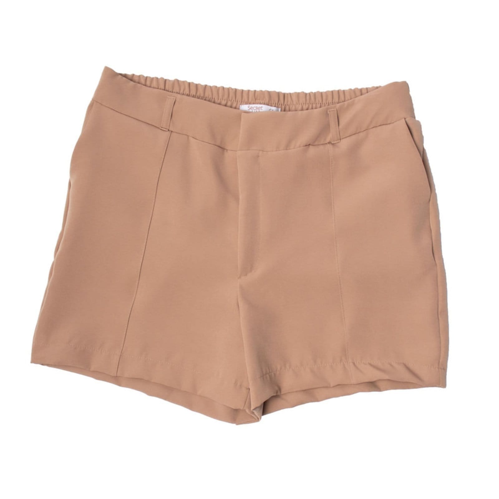 Vista principal Short Feminino Plus Size Secret Glam Alfaiataria Rovitex bege