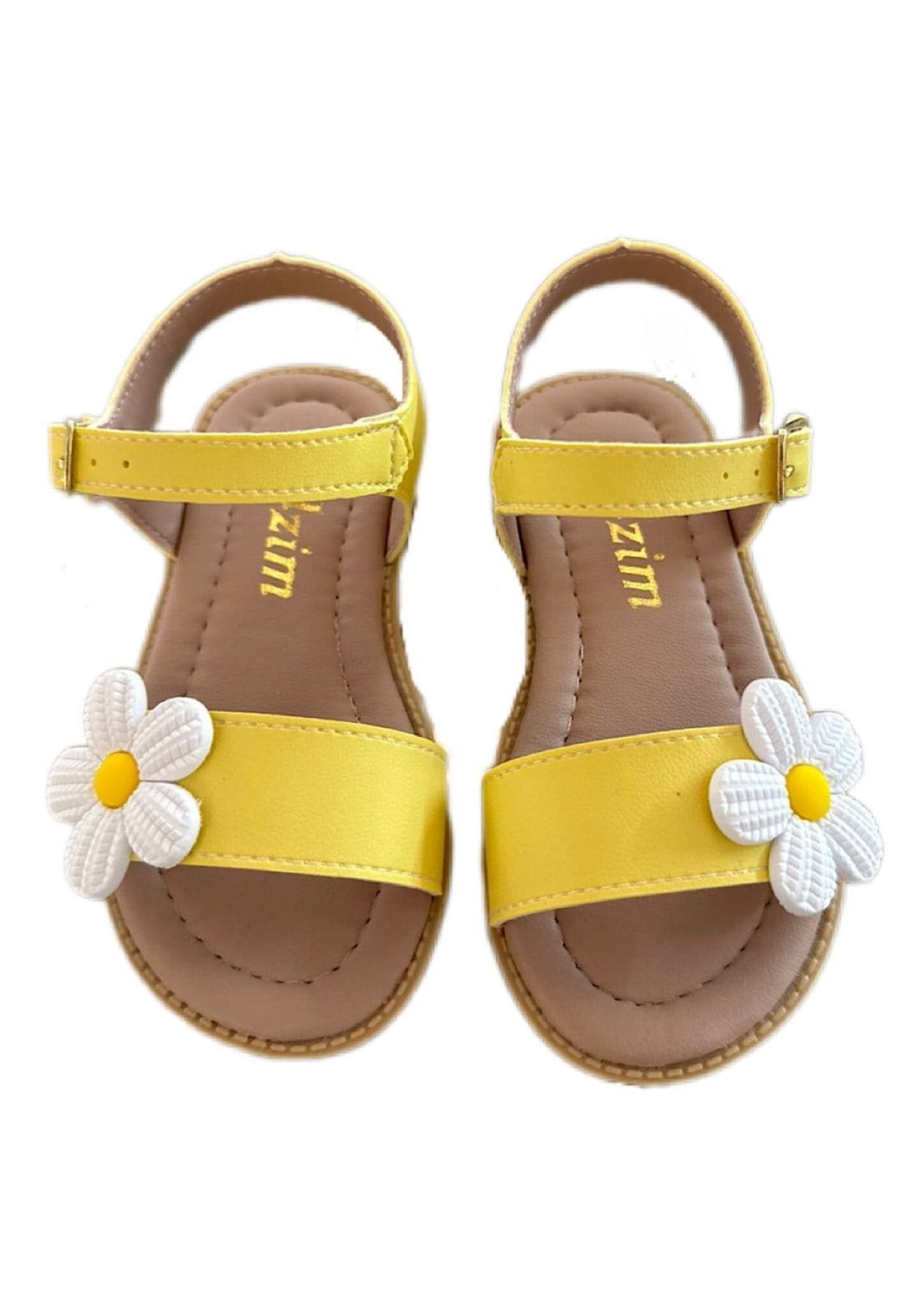 Vista 2 Infantil - Sandália menina infanil Solzim margarida Amarela SOLZIM CALÇADOS amarelo