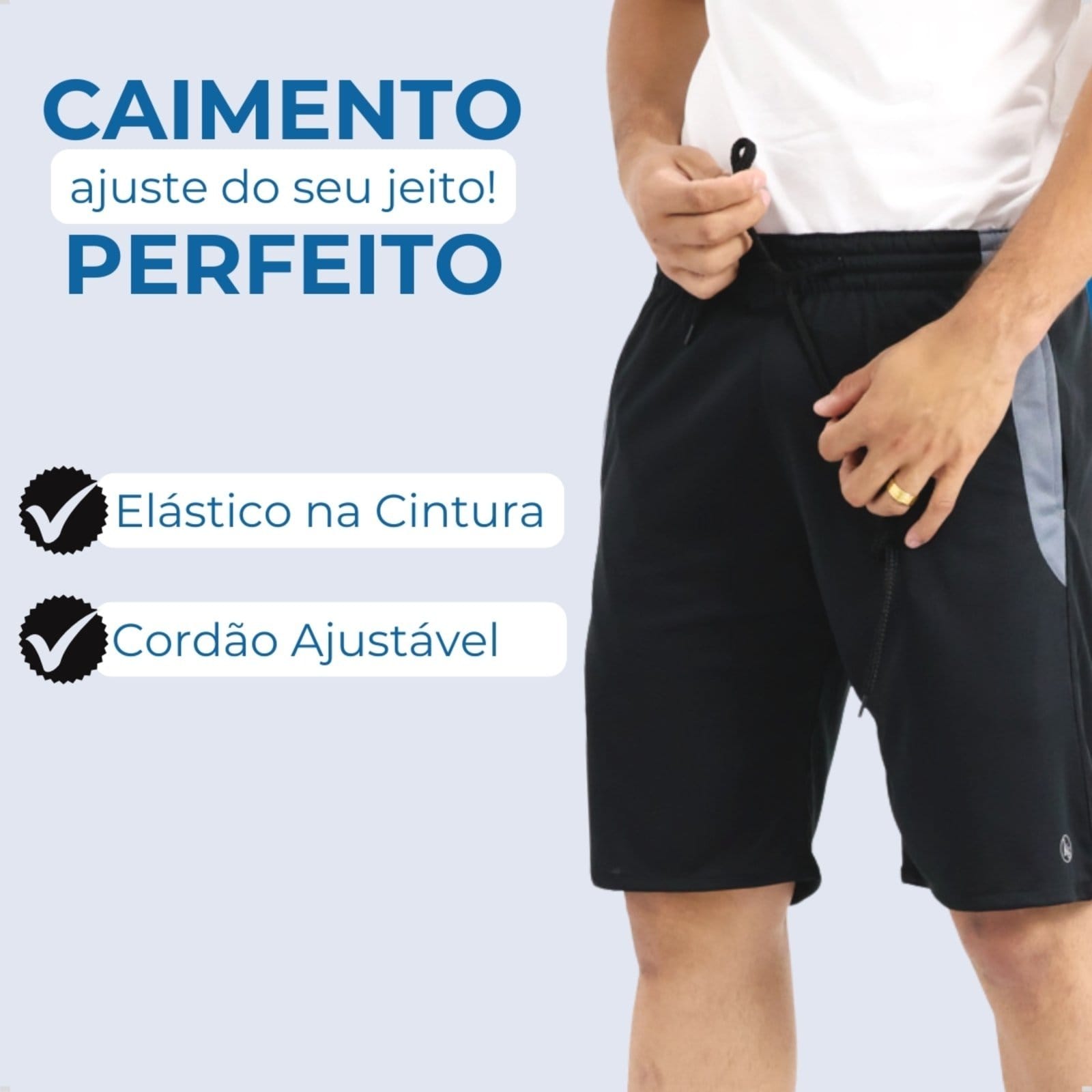 Kit 3 Bermudas Masculina Esporte Dry Fit Short Treino Academia Cross