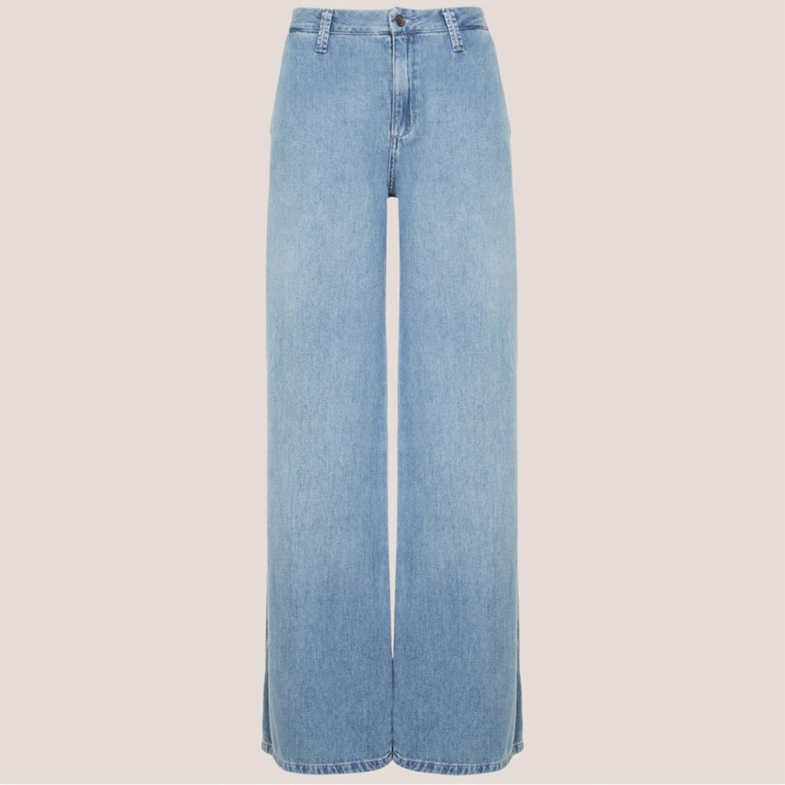 Calça Jeans Dudalina Wide Led Mid Pr26 Feminino