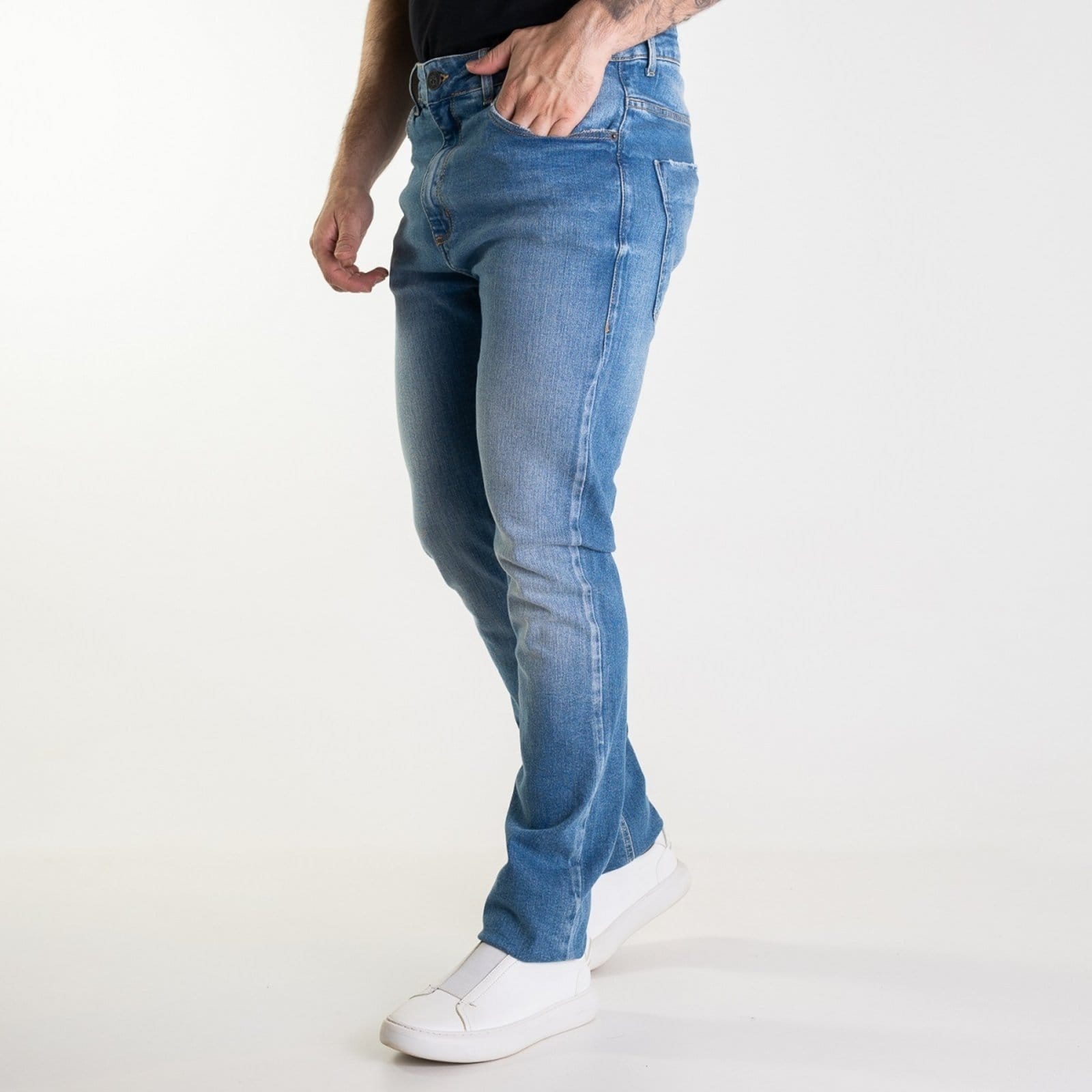 Vista 2 Calça Jeans John John Skinny Viena Jonh John azul