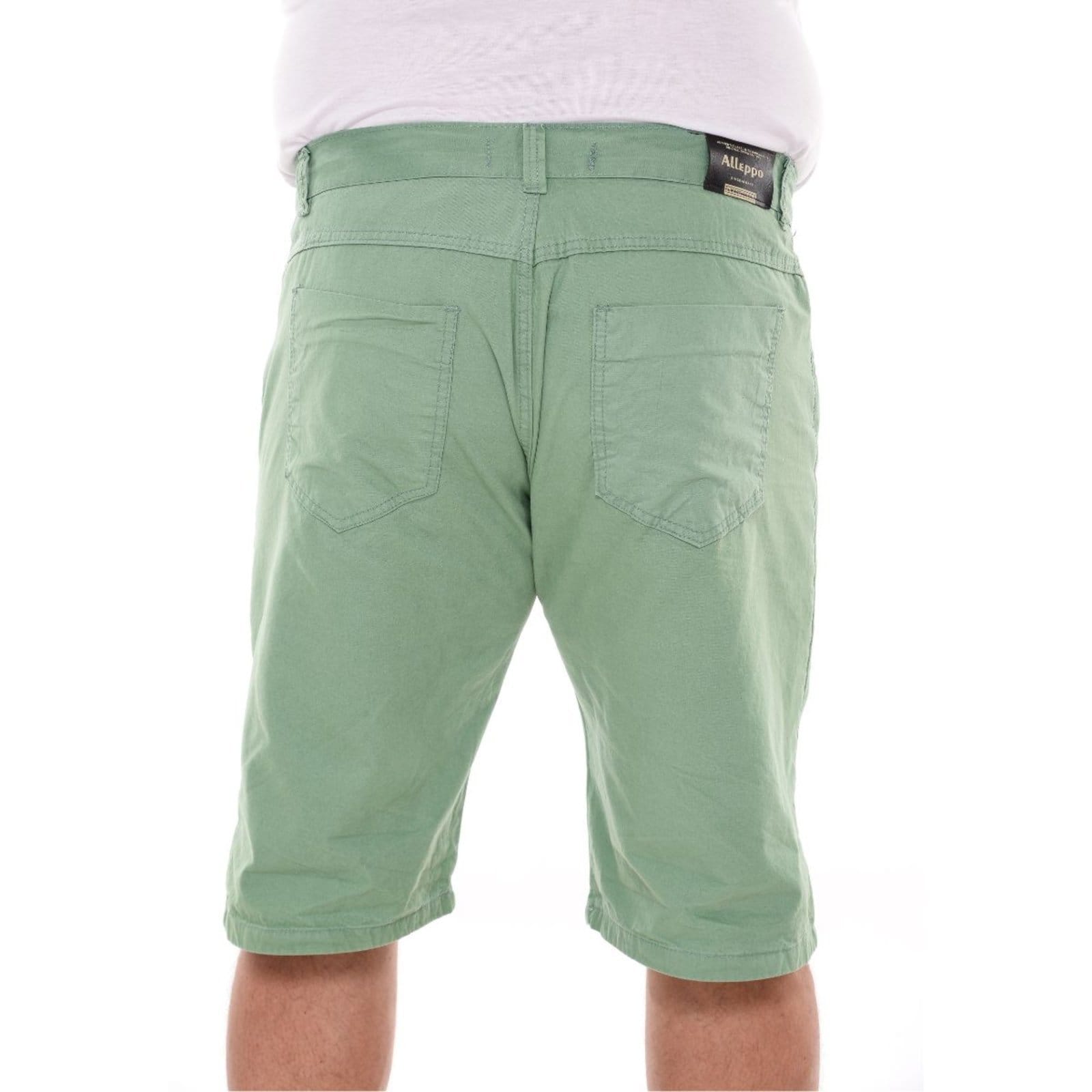 Vista 2 Bermuda Alleppo Sarja Claro Plus Size Alleppo Jeans verde