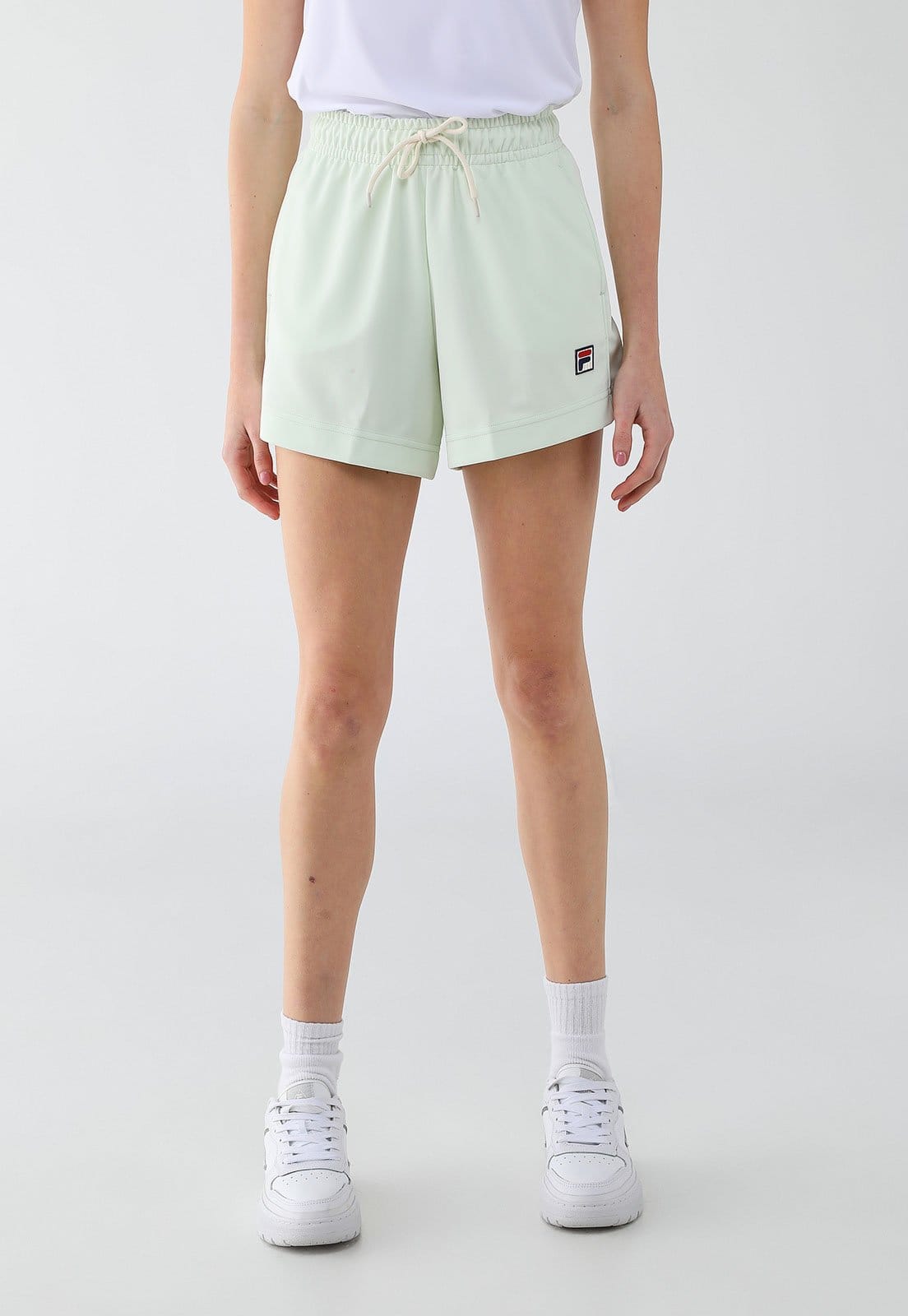 Shorts Feminino Fila Heritage Cintura Alta Claro