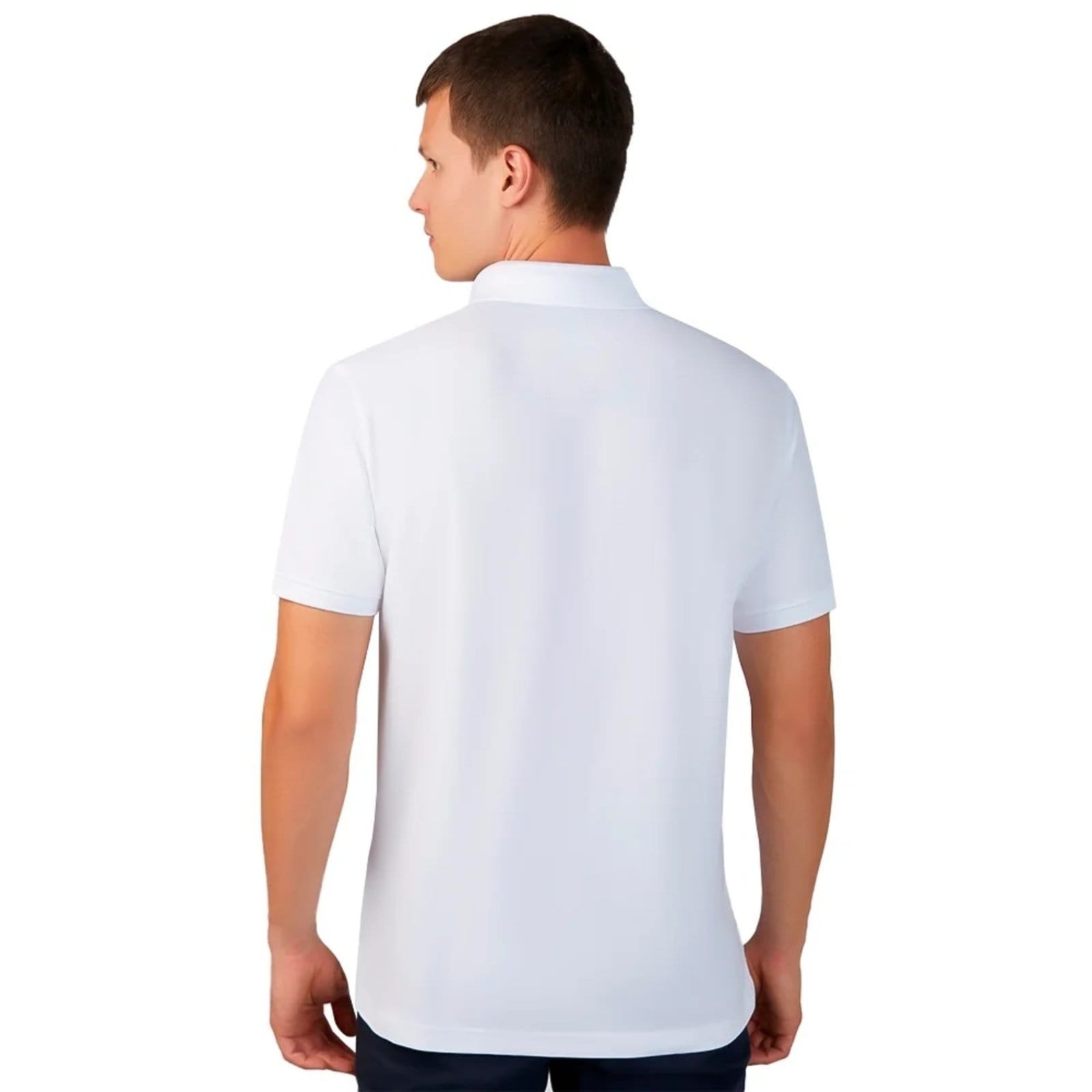 Vista 2 Camisa Polo Dudalina Essential Ou24 Masculino Dudalina branco