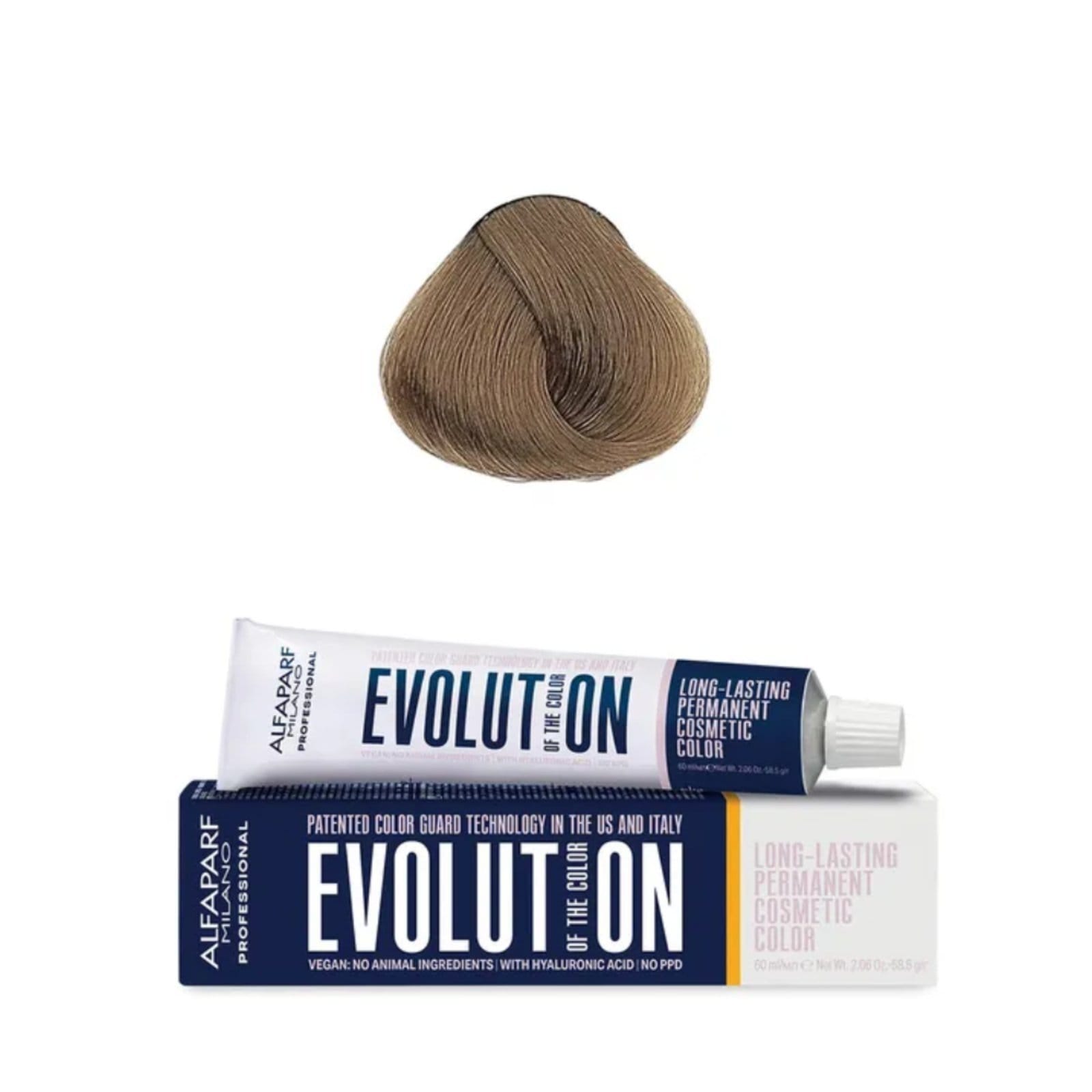 Vista principal Coloração Alfaparf Milano Evolution Of The Color 8.31 Louro Claro Dourado Cinza Alfaparf incolor