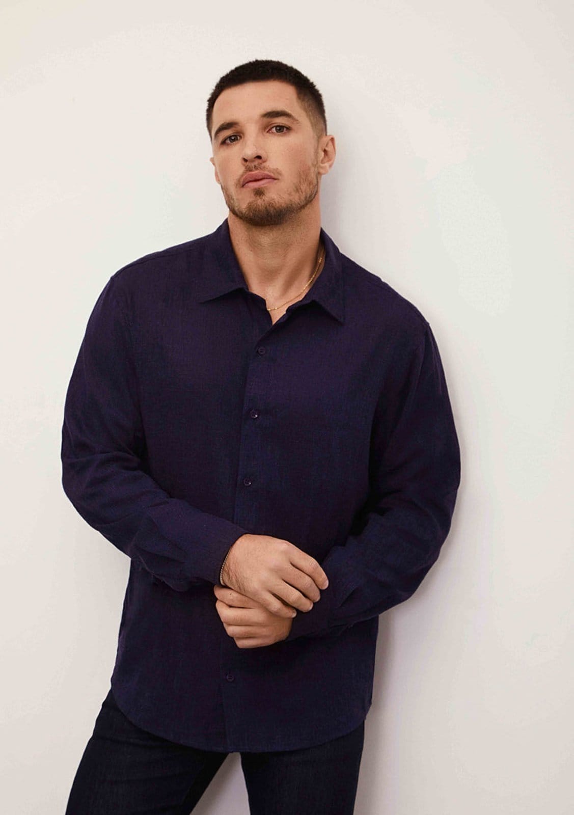 Camisa Iódice Decote V Manga Longa Padrao