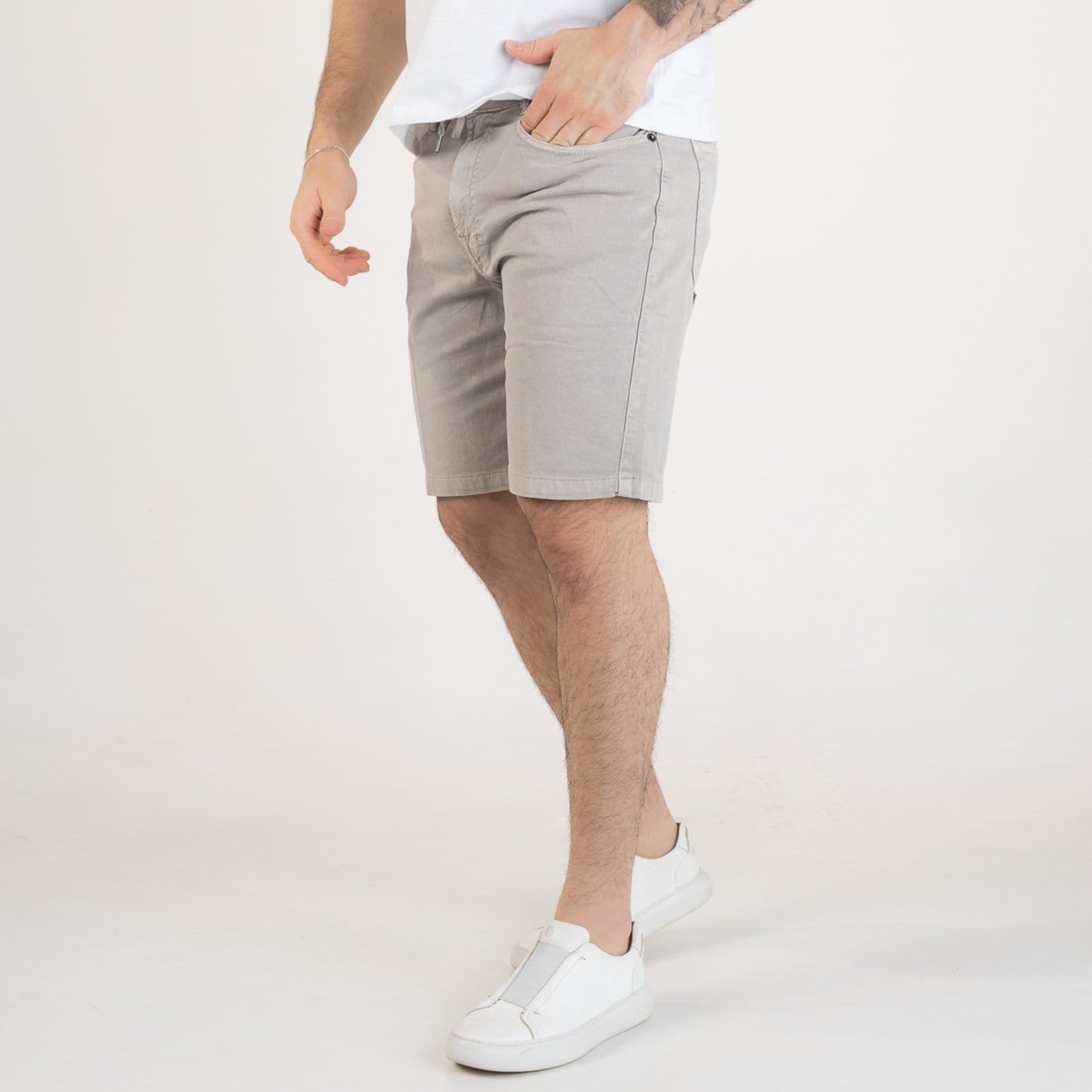 Vista 2 Bermuda Ellus Jogging Khaqui Ellus cáqui