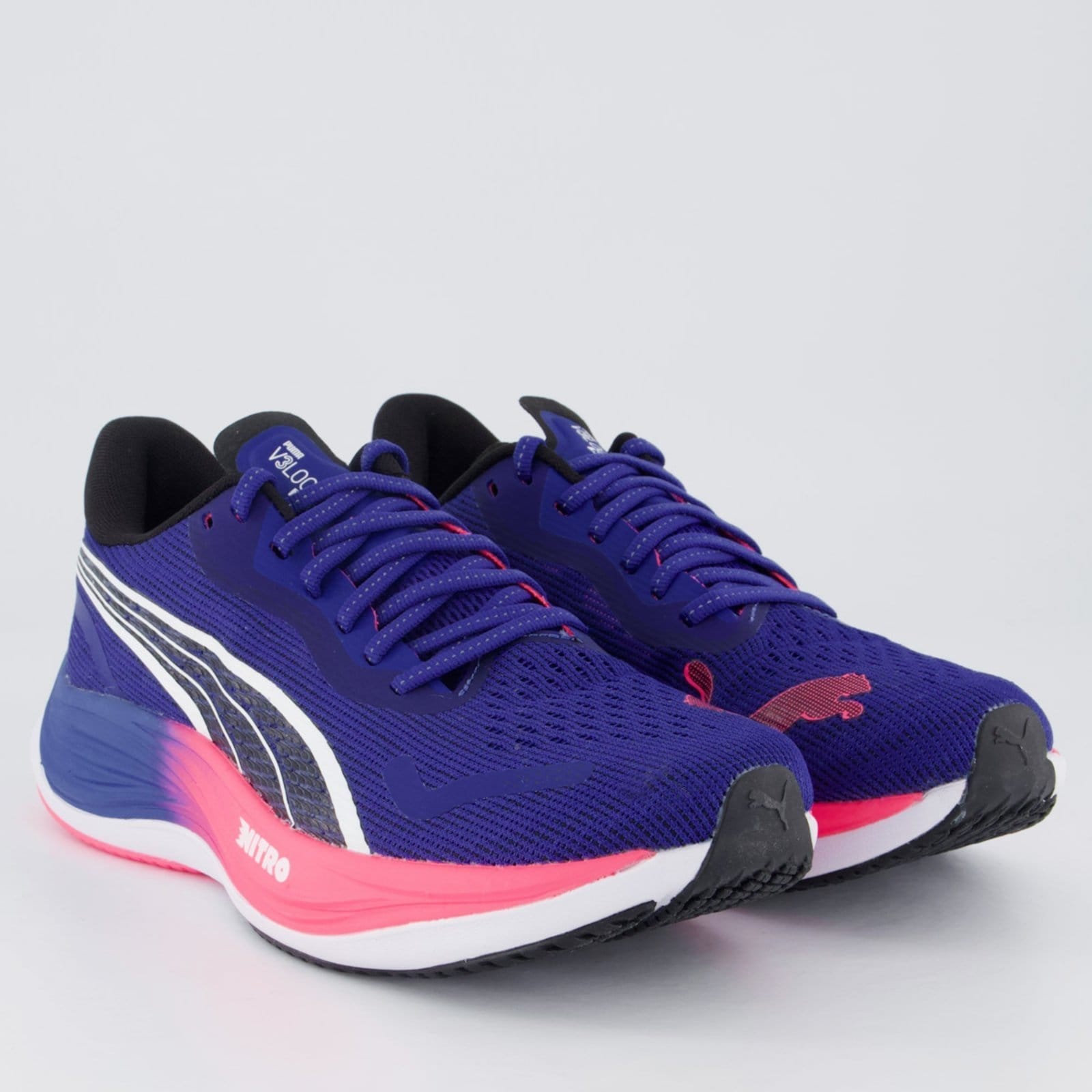 Vista 2 Tênis Puma Velocity Nitro 3 Wns Feminino Puma azul