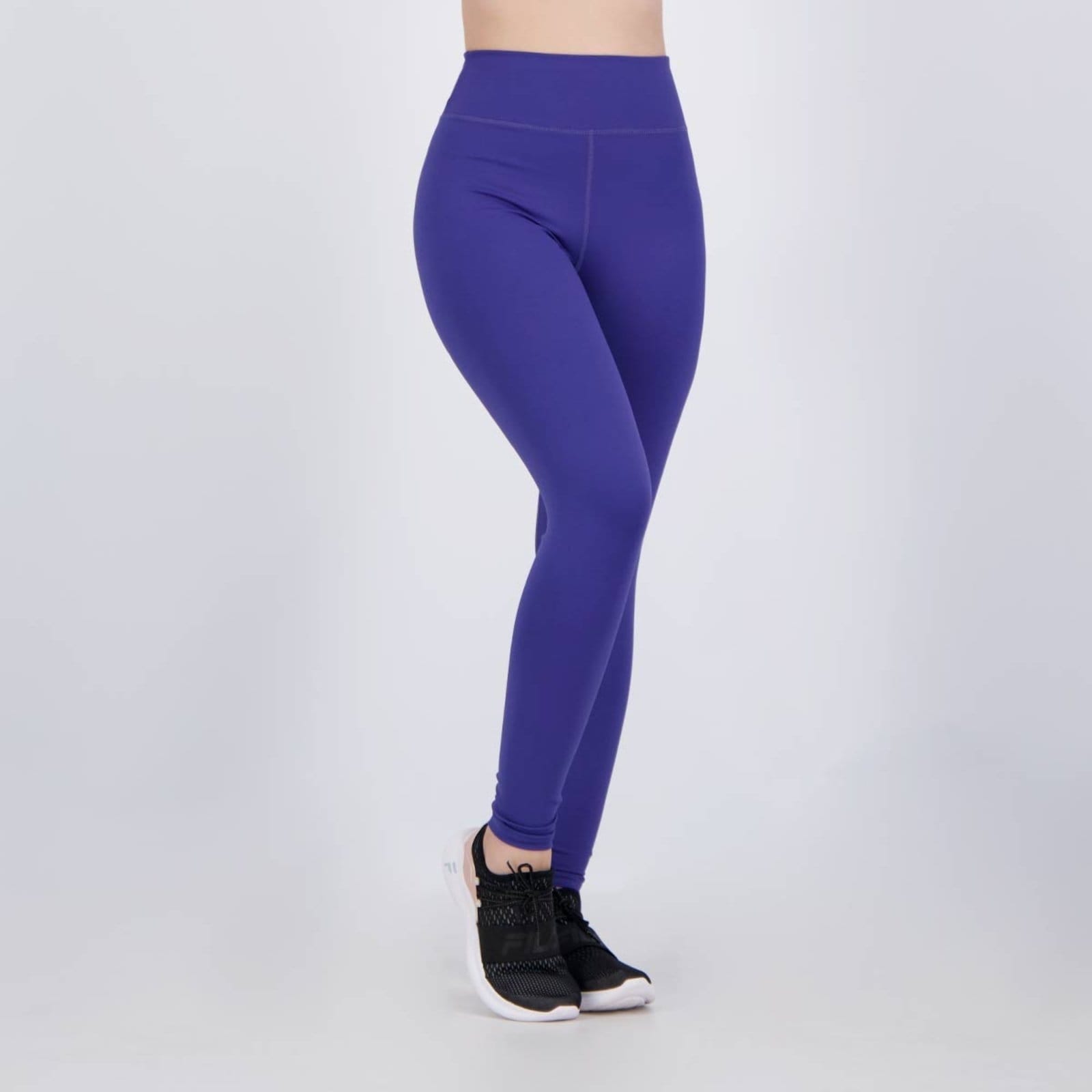 Vista 2 Calça Legging Fila Flat Life Logo Feminina Roxa Fila azul