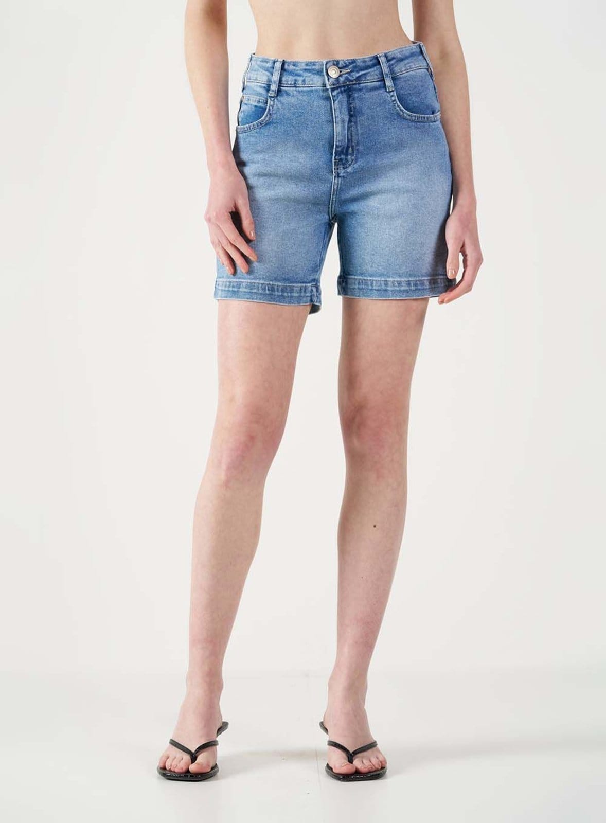 Bermuda Jeans Slim Curta Colcci CLC Indigo