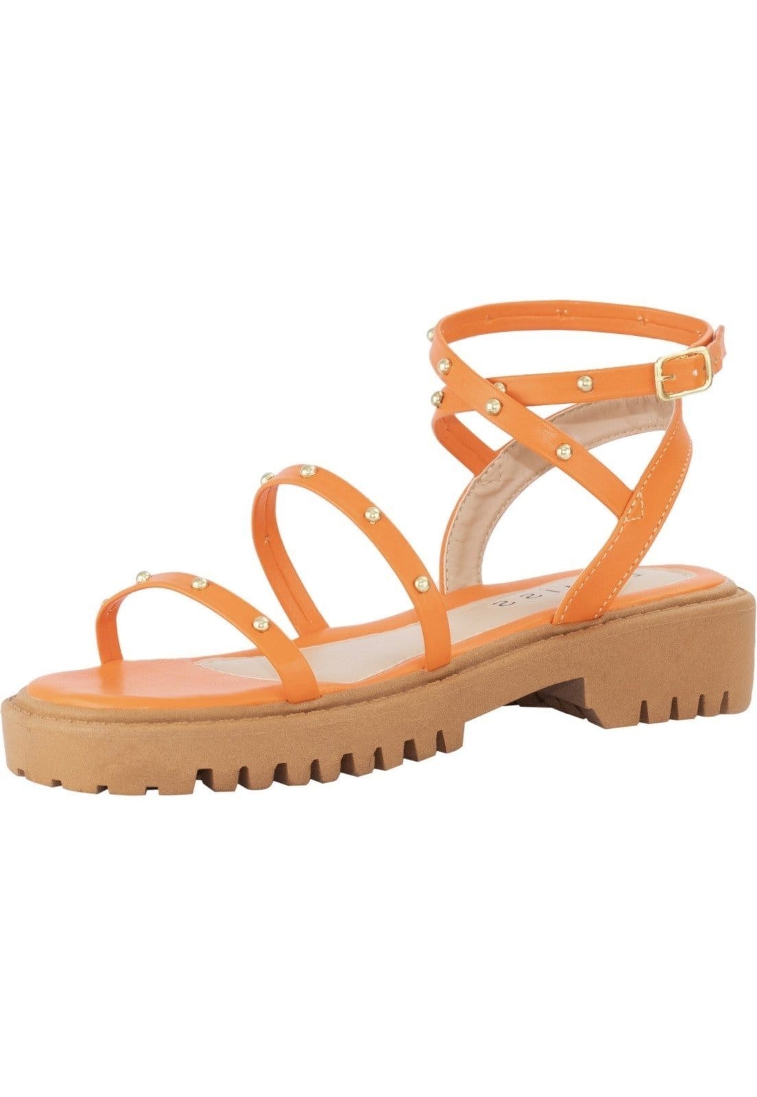 Sandália Feminina Papete Lumiss Confortável Tiras Flatform Plataforma