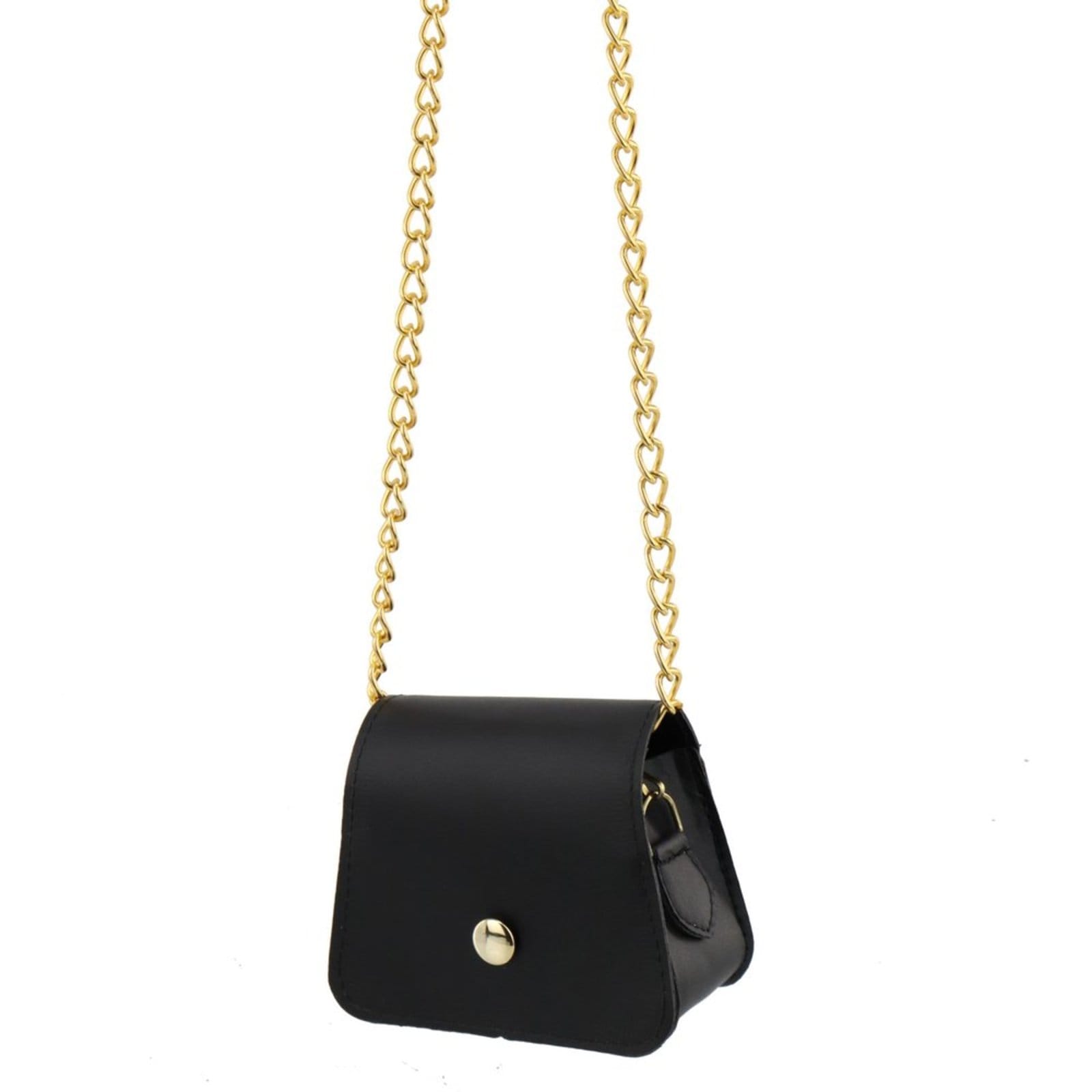 Bolsa Feminina Bolsinha Crossbody de Alça Corrente Preta - 2