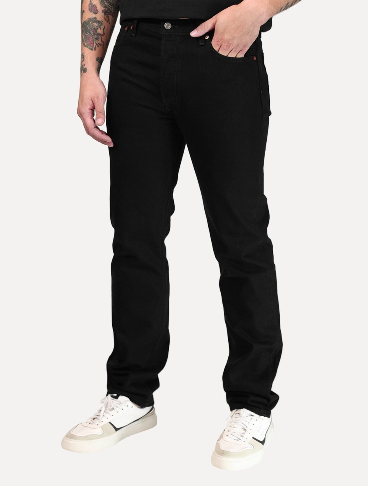 Vista principal Calça Levis Jeans Masculina - Dark Tag 510 Skinny Preta Levis preto