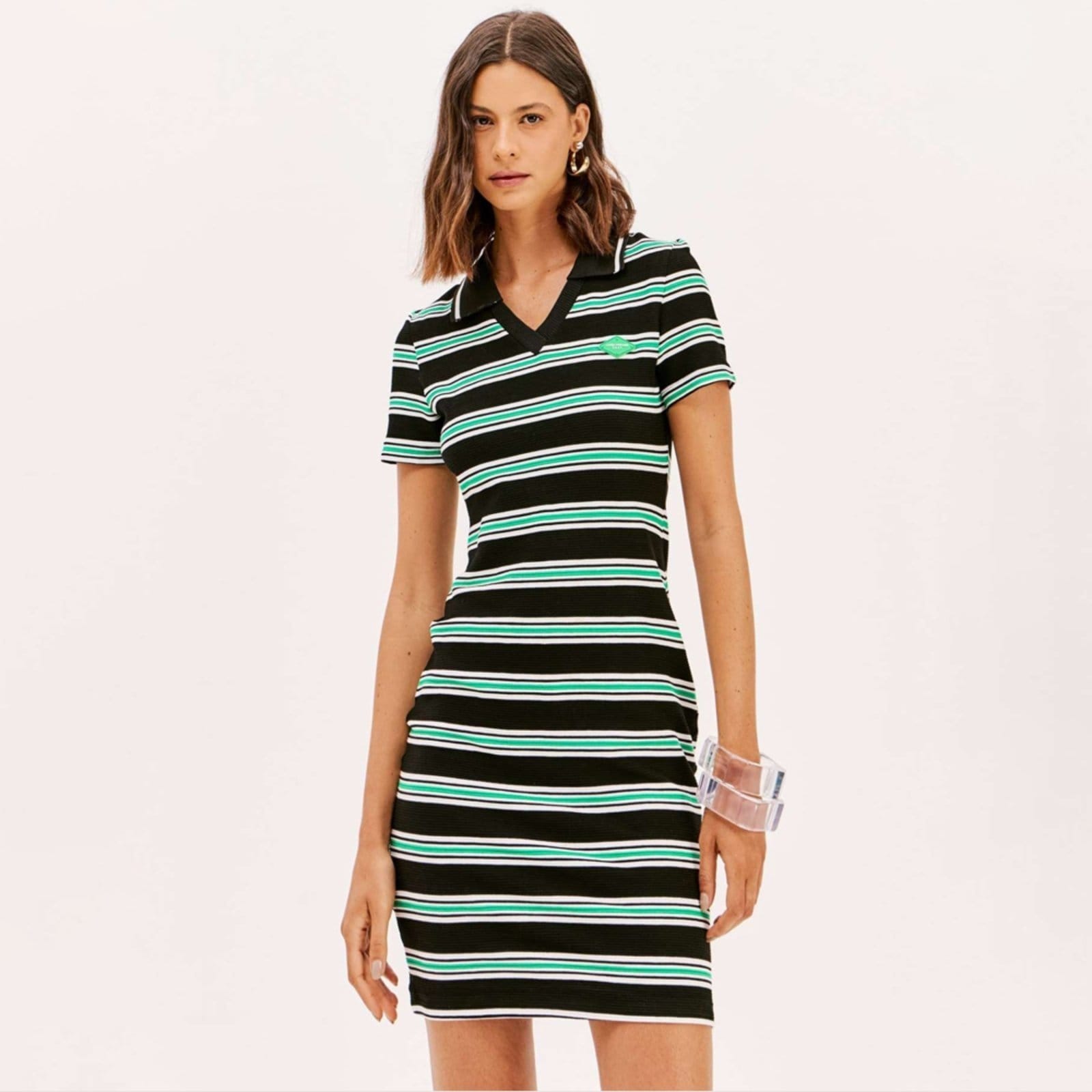 Vestido Curto Easy Lança Perfume Sleeve Pr26 Feminino