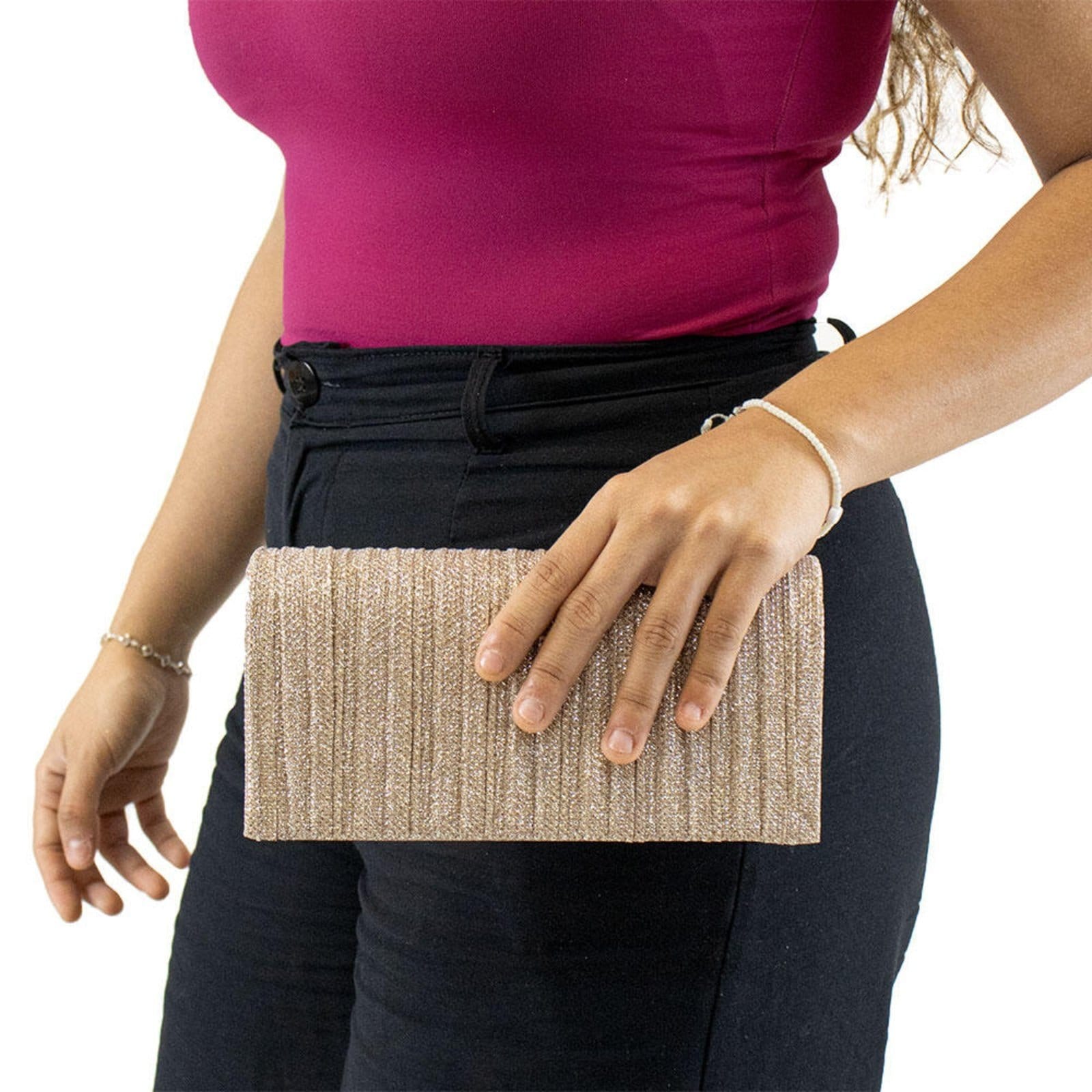 Vista 2 Bolsa Feminina Festa Melamel Fs69 5010069 MELAMEL prata