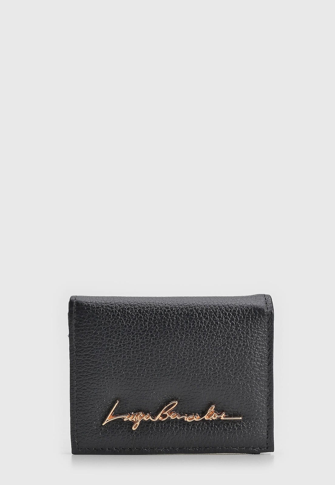 Vista 2 Carteira Luiza Barcelos Logo Preta Luiza Barcelos preto