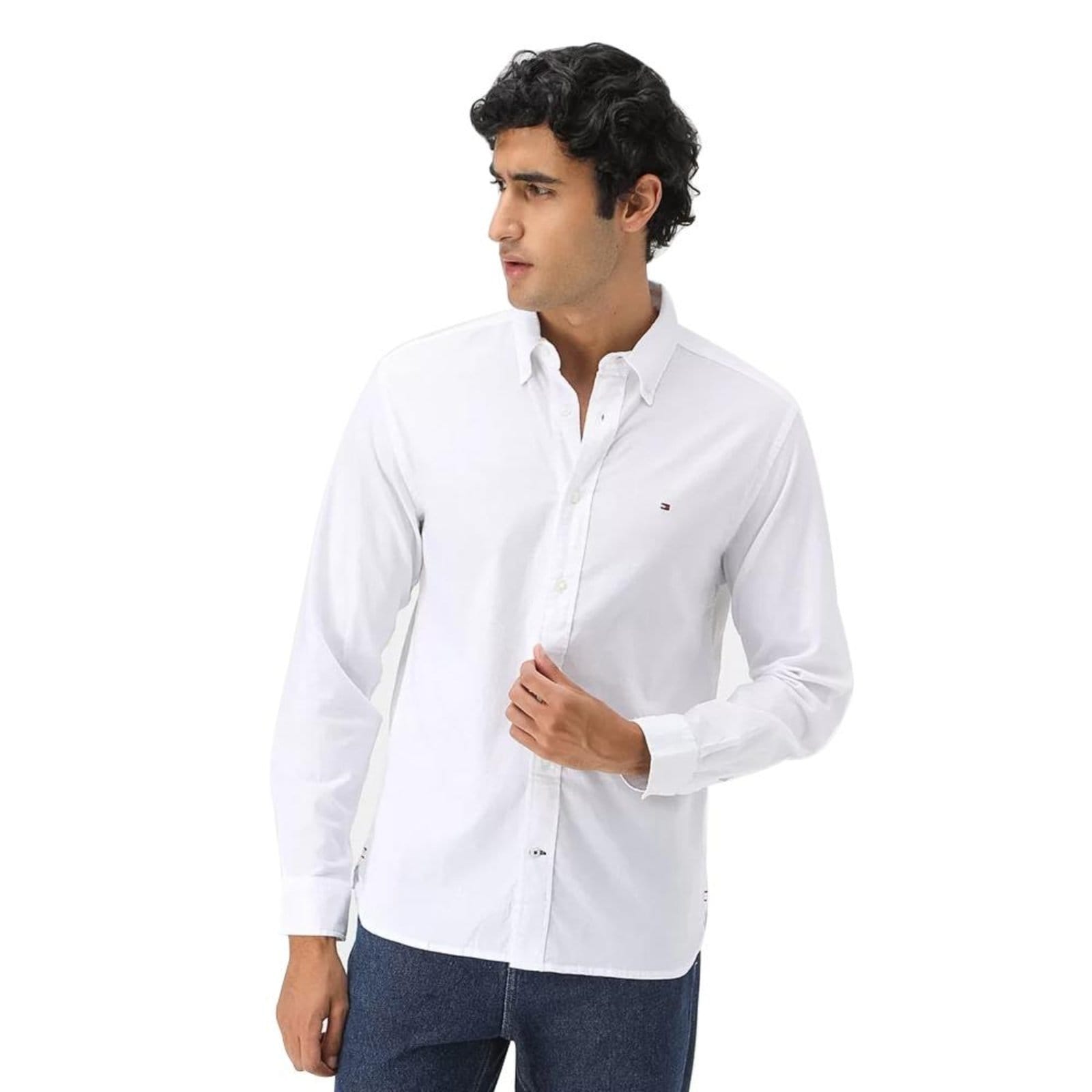 Camisa Social Manga Longa Tommy Hilfiger 1985 Flex Ox