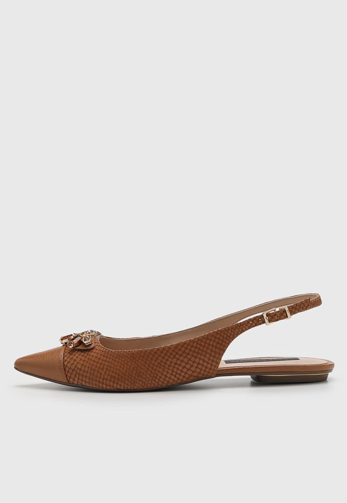 Sapatilha Feminina Jorge Bischoff Slingback Bico Fino