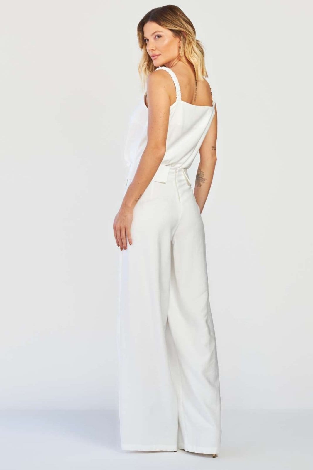 Vista 2 Calça Vanibele Wide Off white Vanibele off-white white