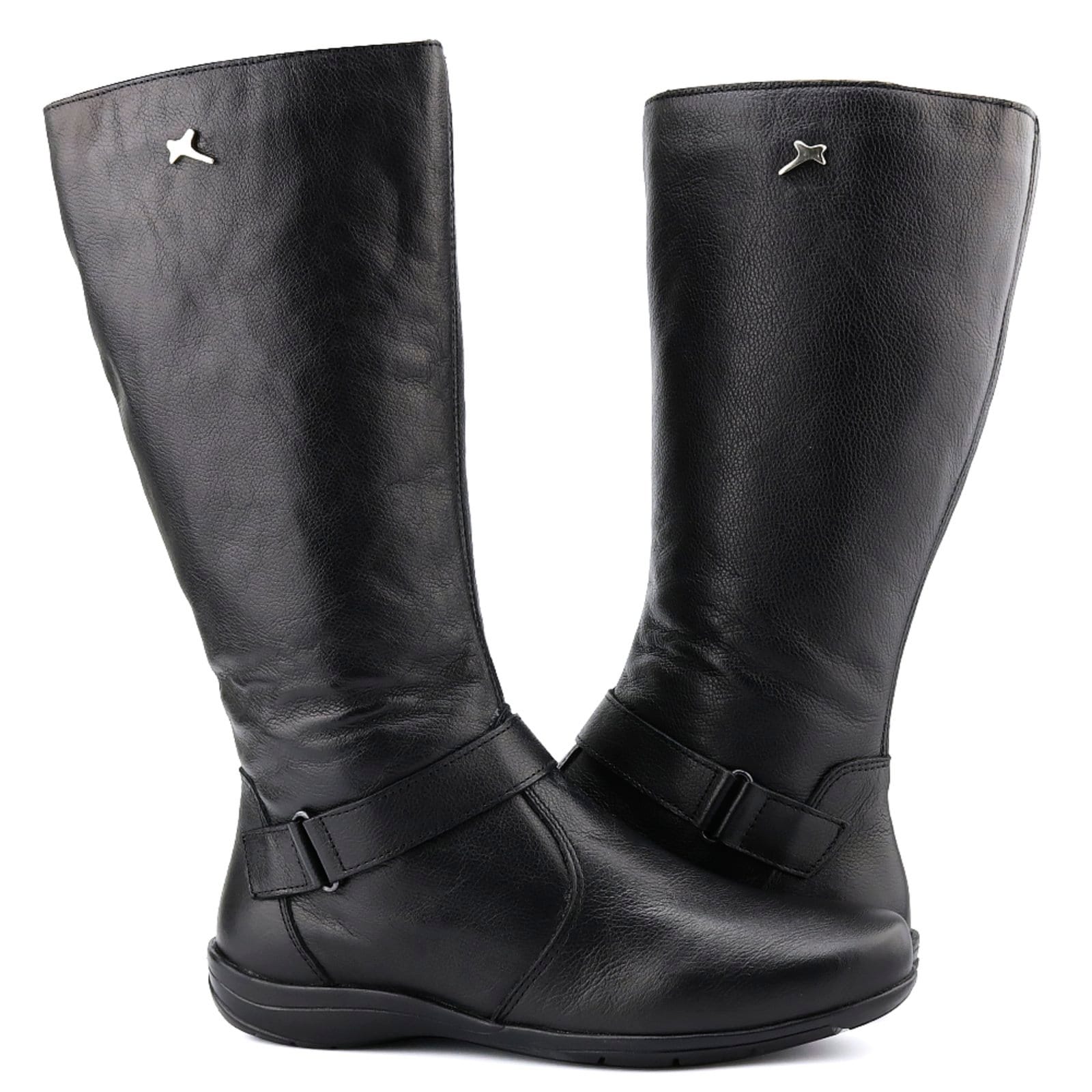 Vista 2 Bota Rasteira Mr Gutt Cano Longo Em Couro Mr. Gutt preto
