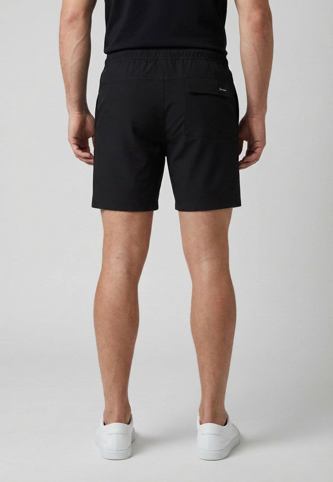 Vista 2 Bermuda Masculina Aleatory Cós Elástico Preta Aleatory preto