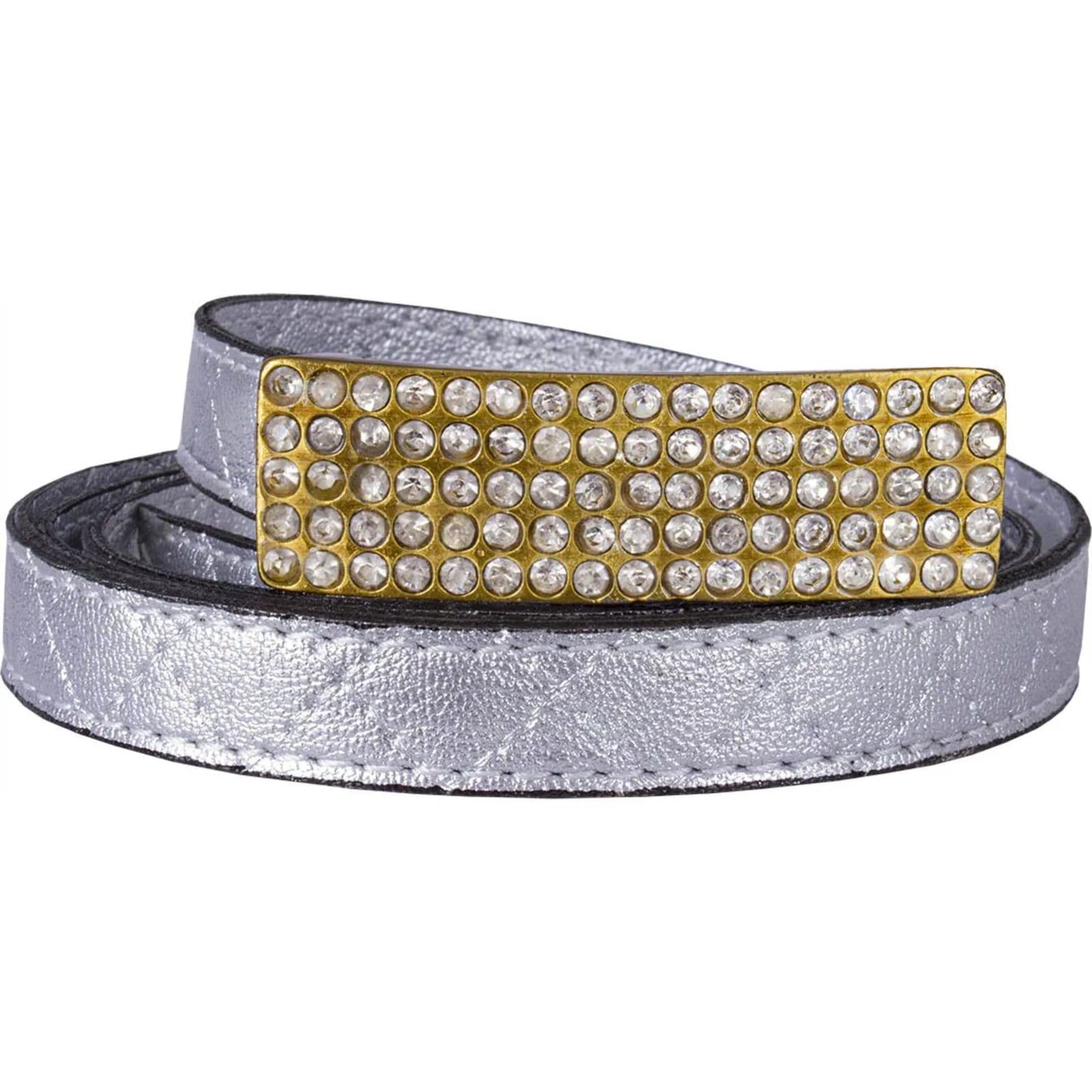 Cinto Feminino Strass Artlux FM7710 Cinza Claro