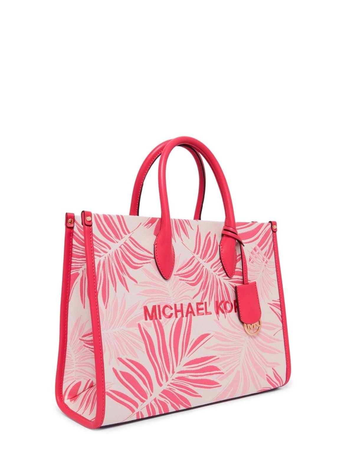 Vista 2 Bolsa Tote Mirella Média De Algodão 35S4g7zt2u929 Michael Kors rosa