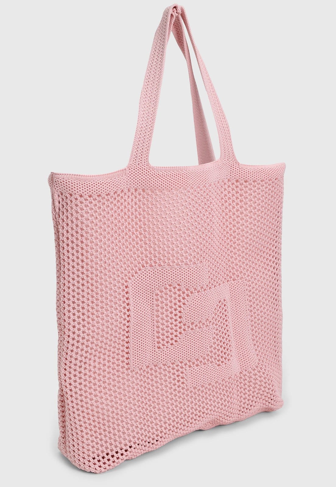Vista 2 Bolsa Feminina Colcci Grande Trama Aberta Colcci rosa