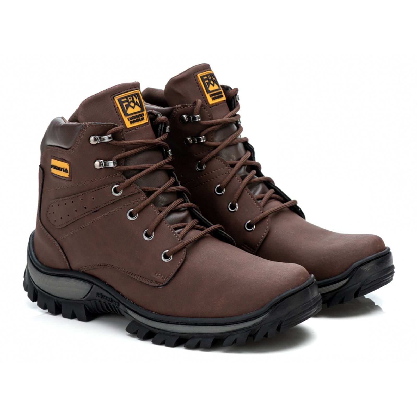 Vista 2 Bota Coturno Masculino Zafrem Dakar ZAFREM café