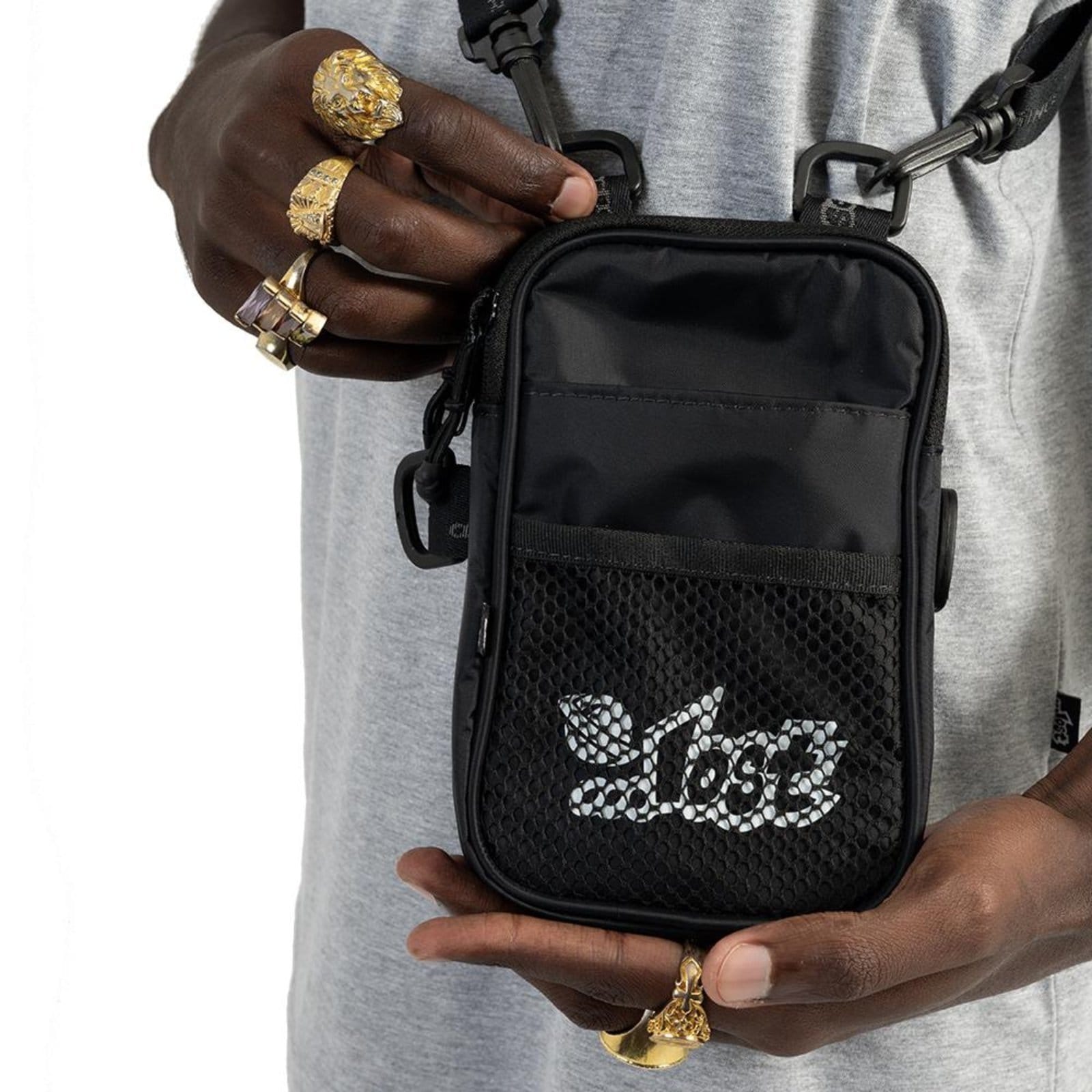 Vista 2 Shoulder Bag Lost Double Open SM25 Lost preto