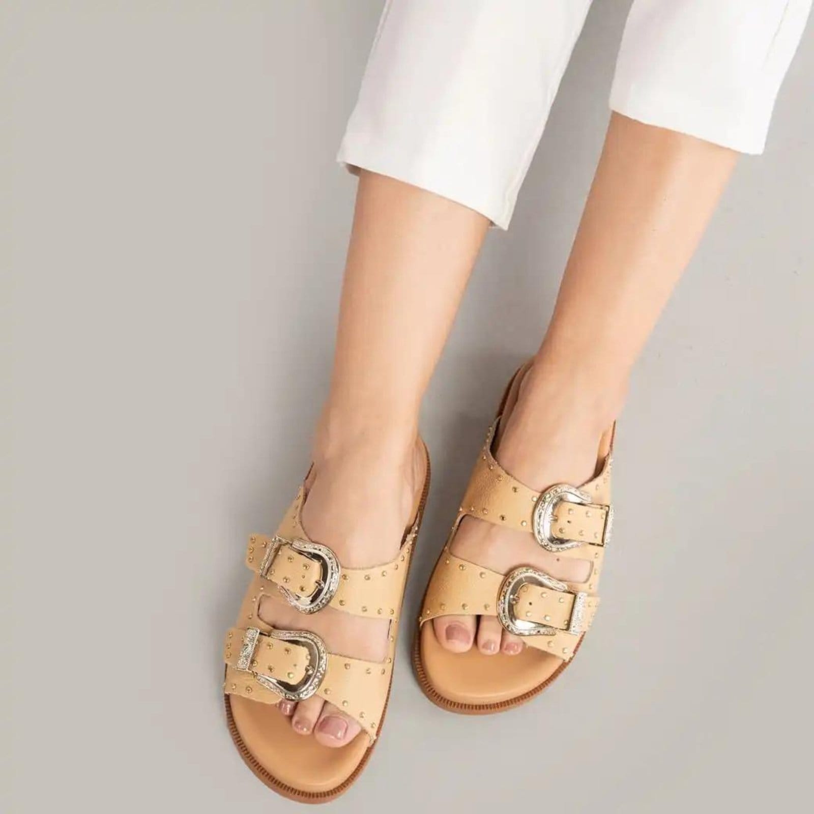 Vista 2 Sandália OSC Casual Feminina OSC marrom