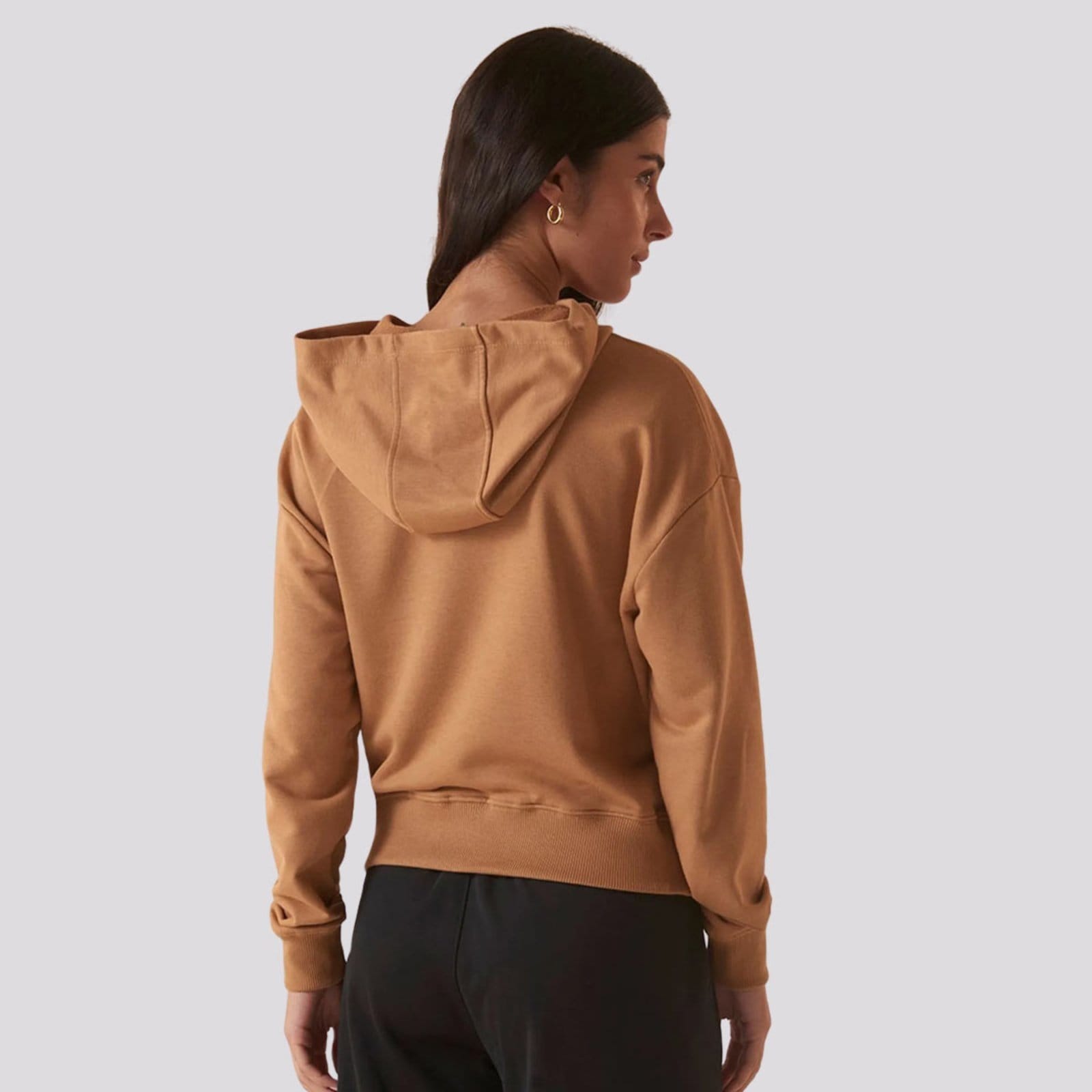 Vista 2 Moletom Fila Classic B Com Capuz Feminino Fila marrom