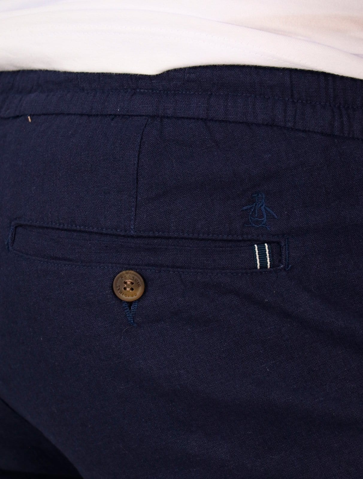 Vista 2 Bermuda Original Penguin Masculina Regular Chino Linho Marinho Original Penguin azul