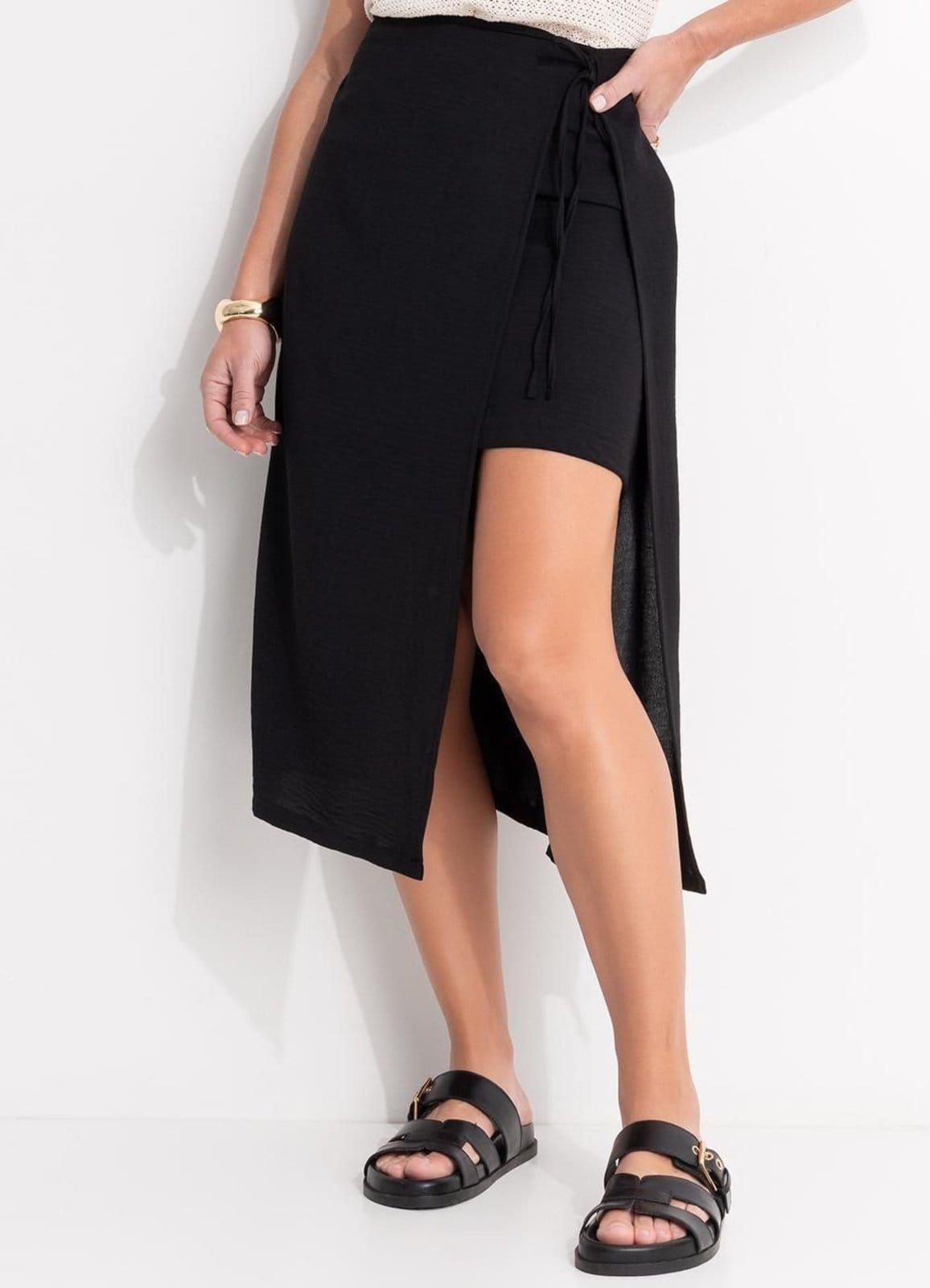 Saia Em Air Flow Preto