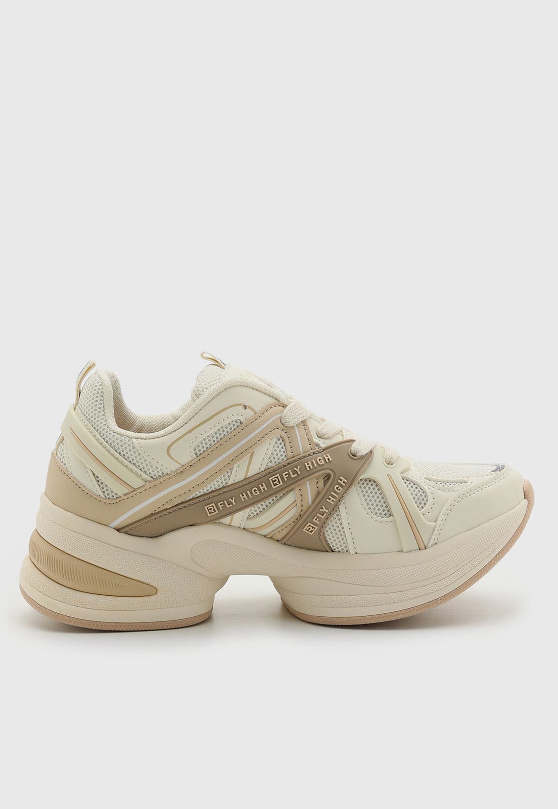 Vista 2 Tênis Feminino Ramarim Chunky Cadarço Off-White RAMARIM off-white white