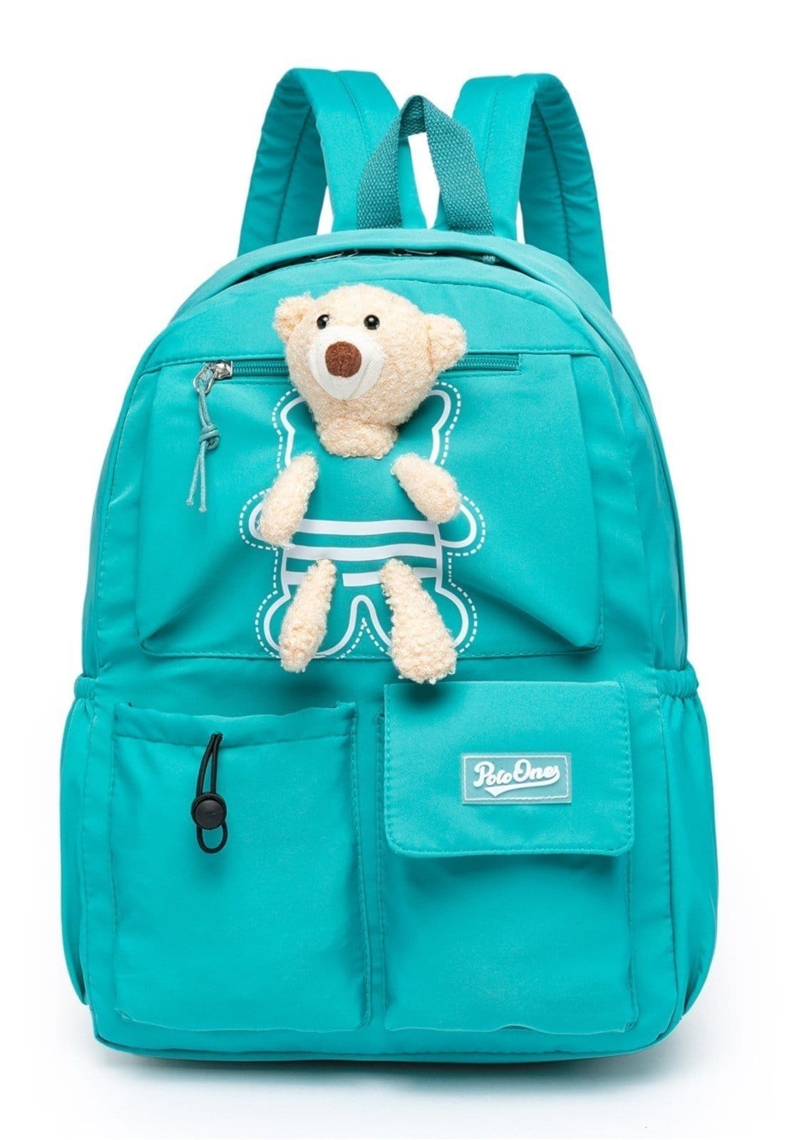 Vista principal Mochila Polo One Moderna Escolar Juvenil Polo One azul