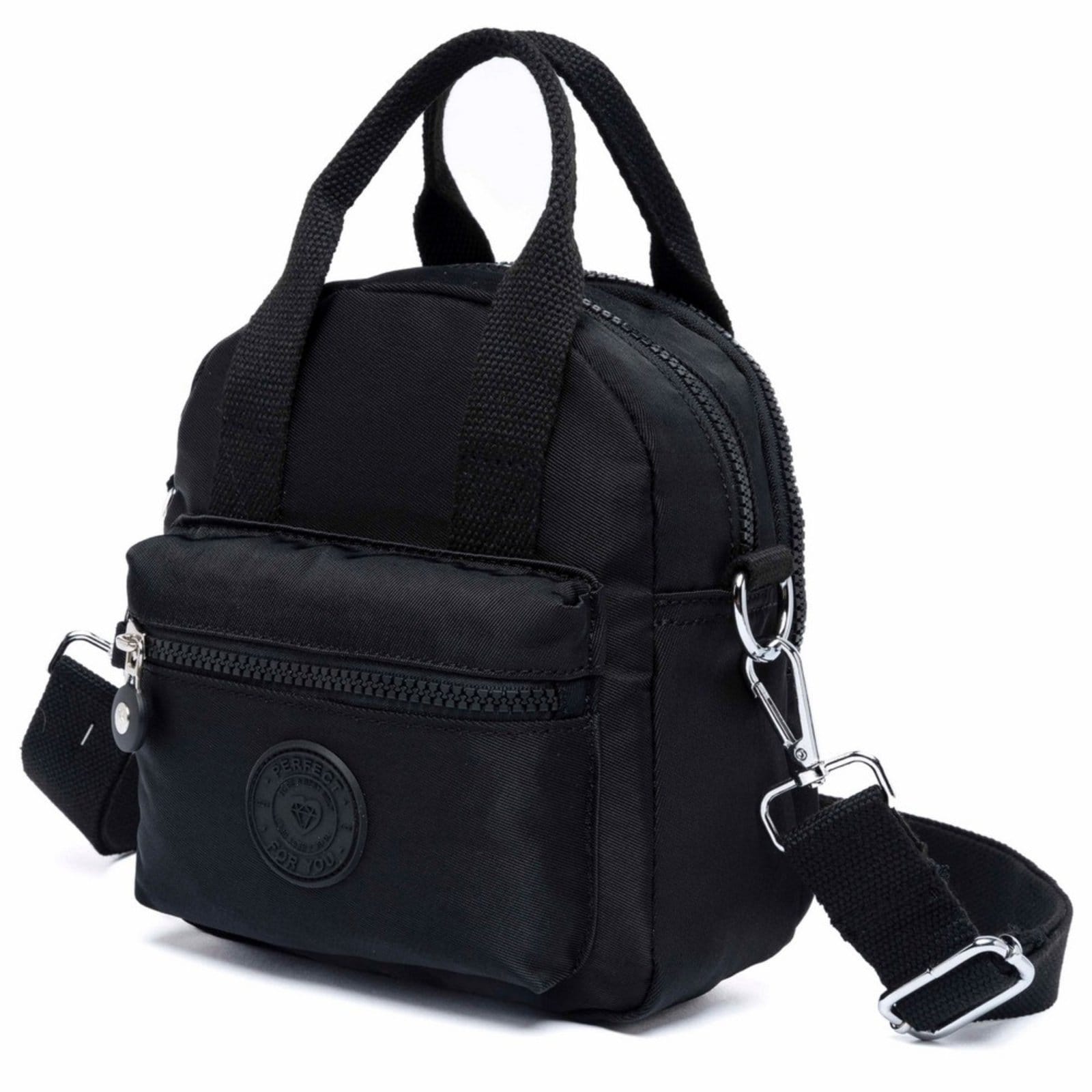 Vista 2 Shoulder Bag Feminina Transversal Reforçada Bolsa Tiracolo Perfect For You preto