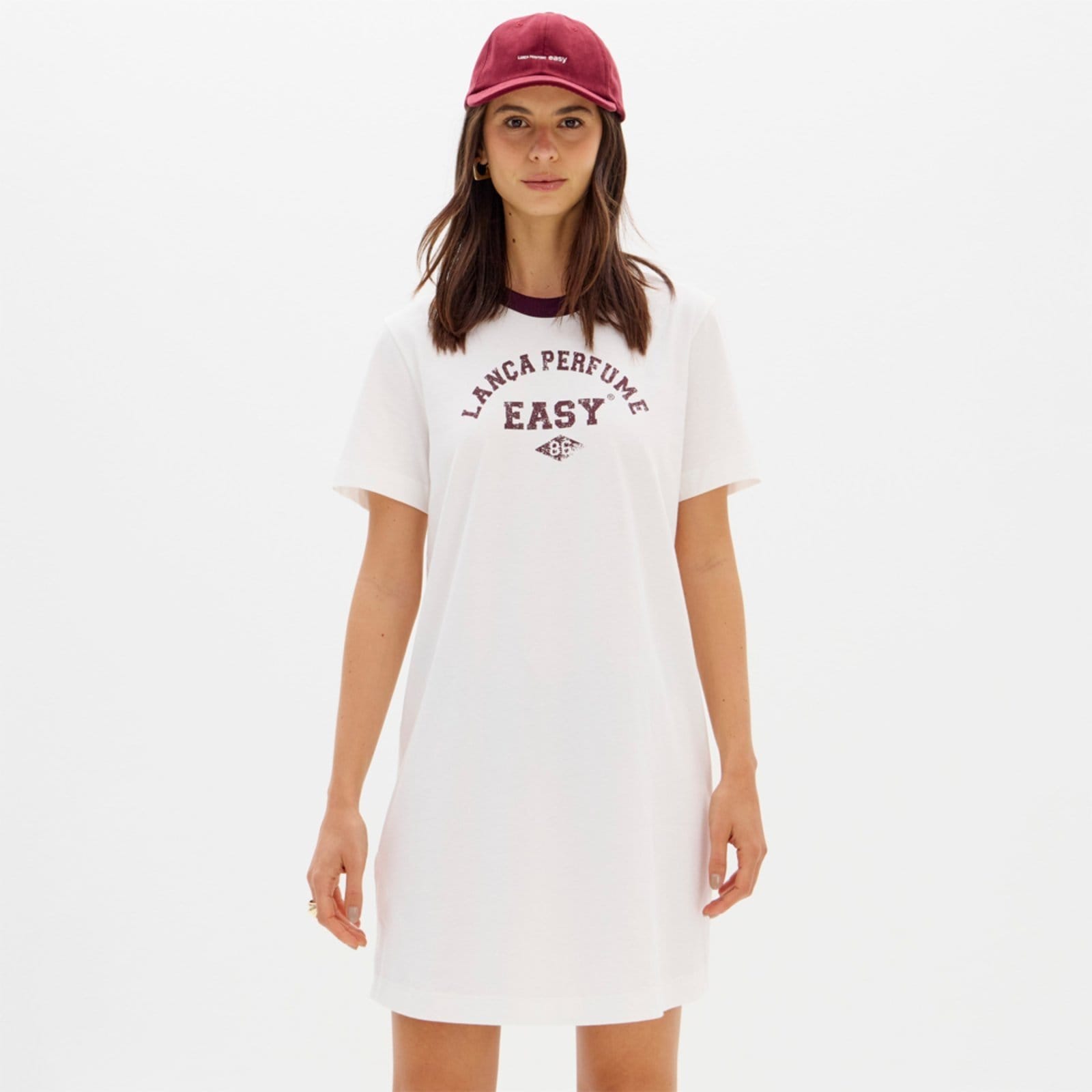 Vestido Curto Easy Lança Perfume App Ou26 Off White Feminino